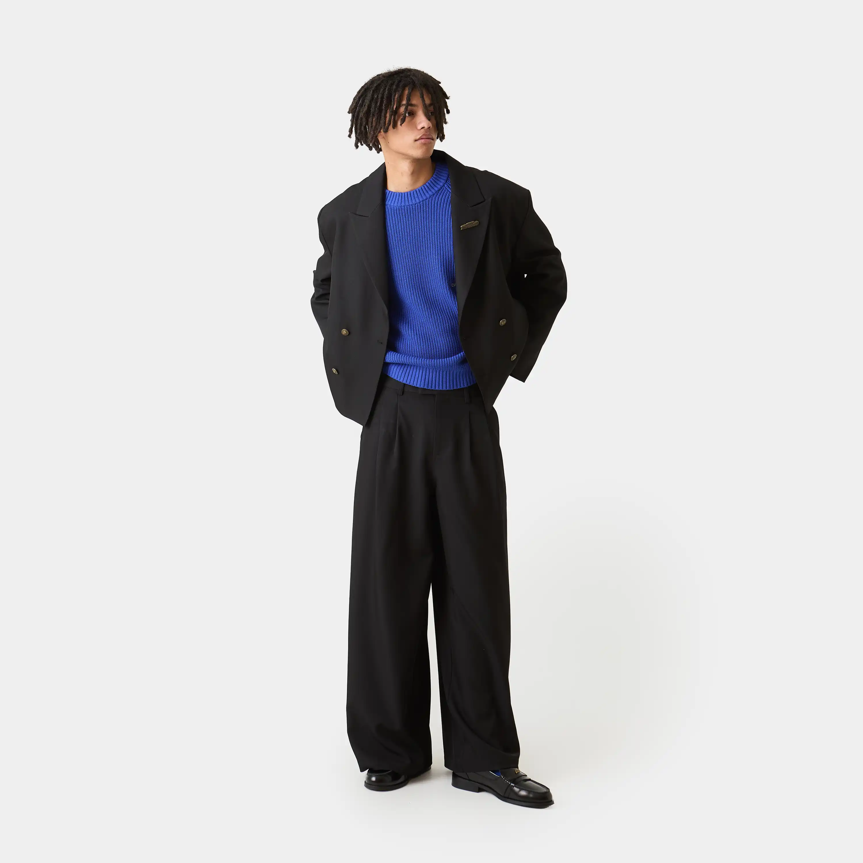 Budgeto Black Tailored Pants