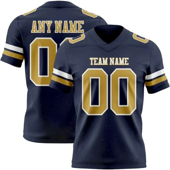 Custom Navy Old Gold-White Mesh Jersey