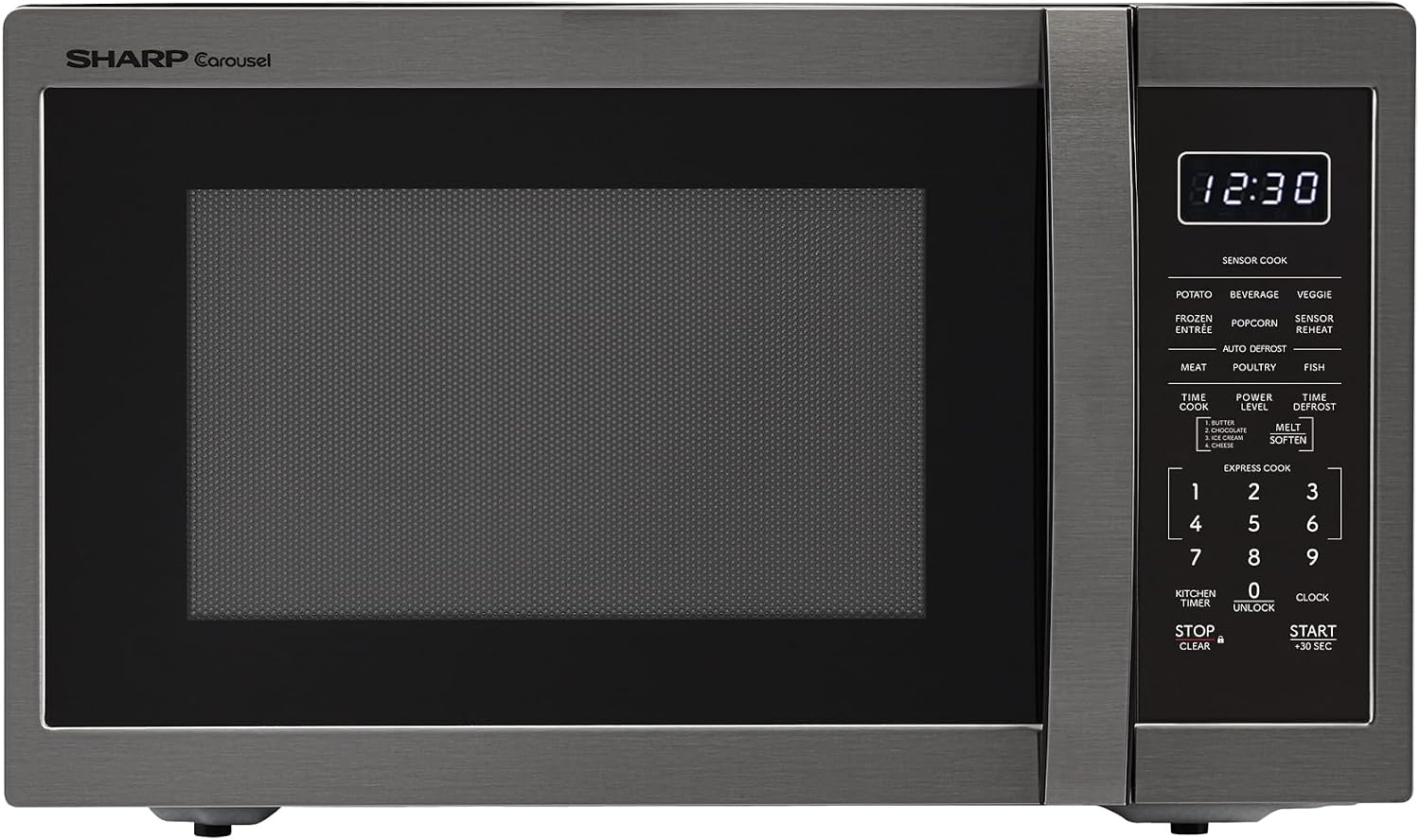Sharp SMC1464KS 1.4 cu1100W Stainless Steel Countertop Microwave Oven