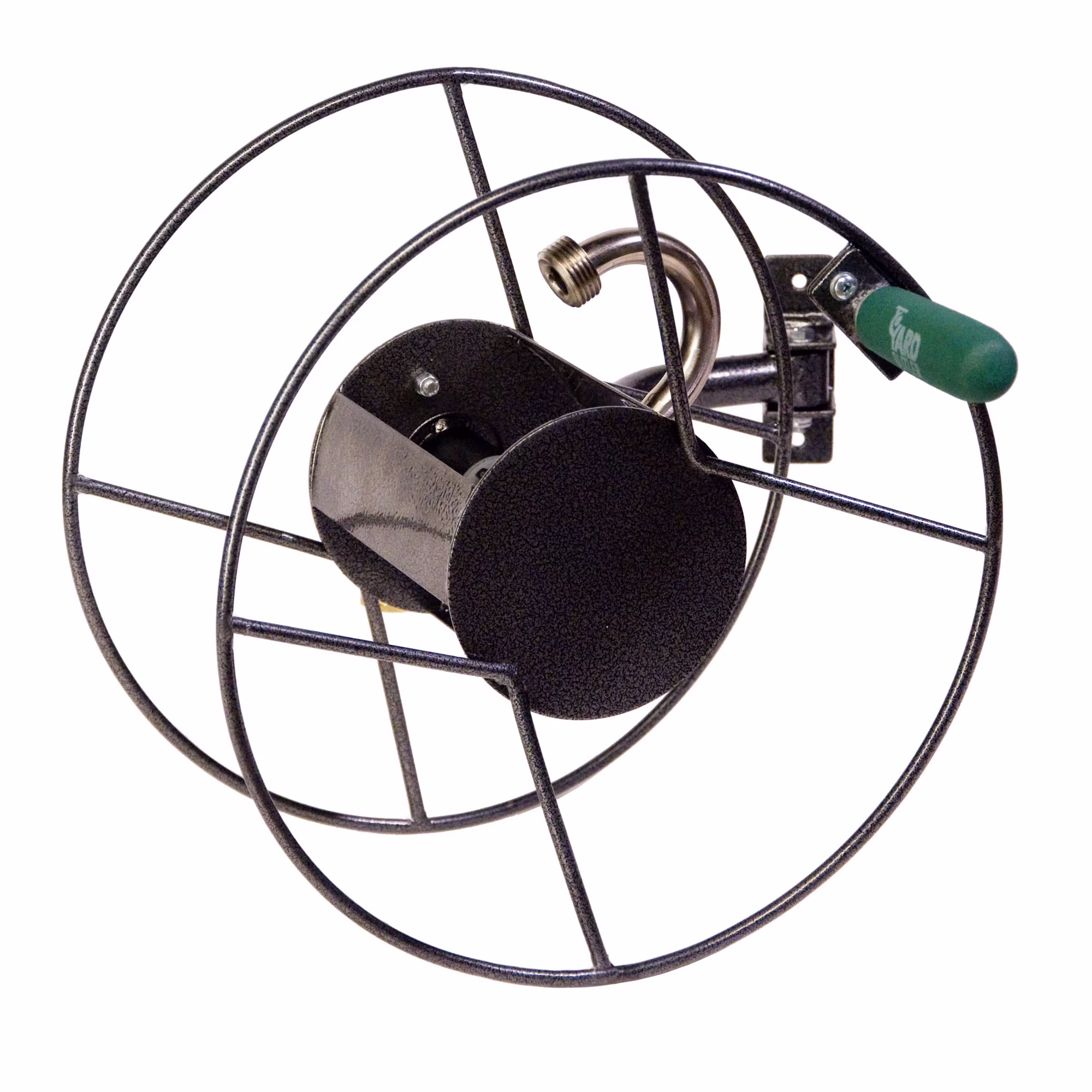 Yard Butler Swivel Hose Reel garden hose holder wall mount heavy duty with 90 degree pivot - ISRM-90