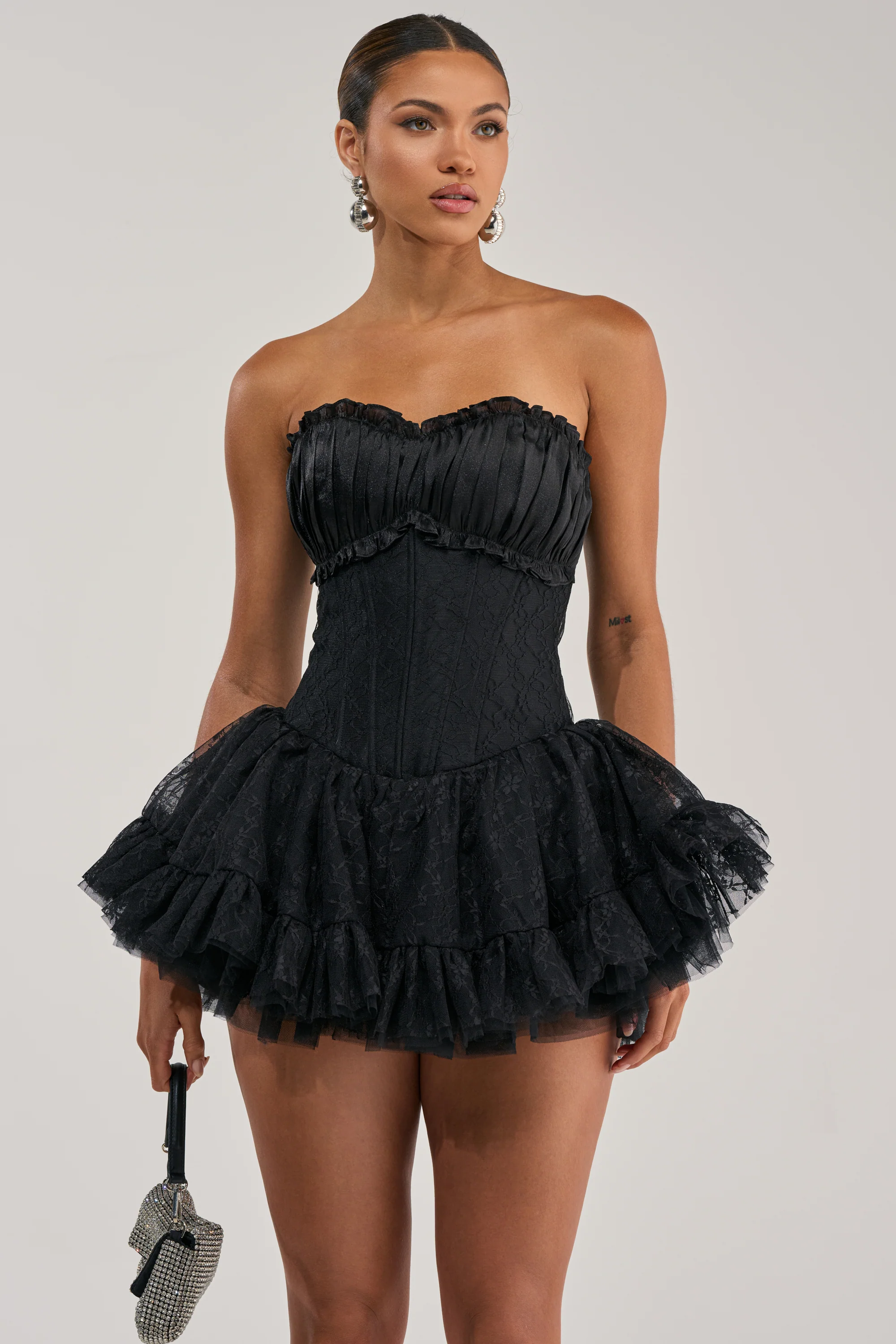 PARTY STARTER CORSET LACE UP MINI DRESS - Akira Store