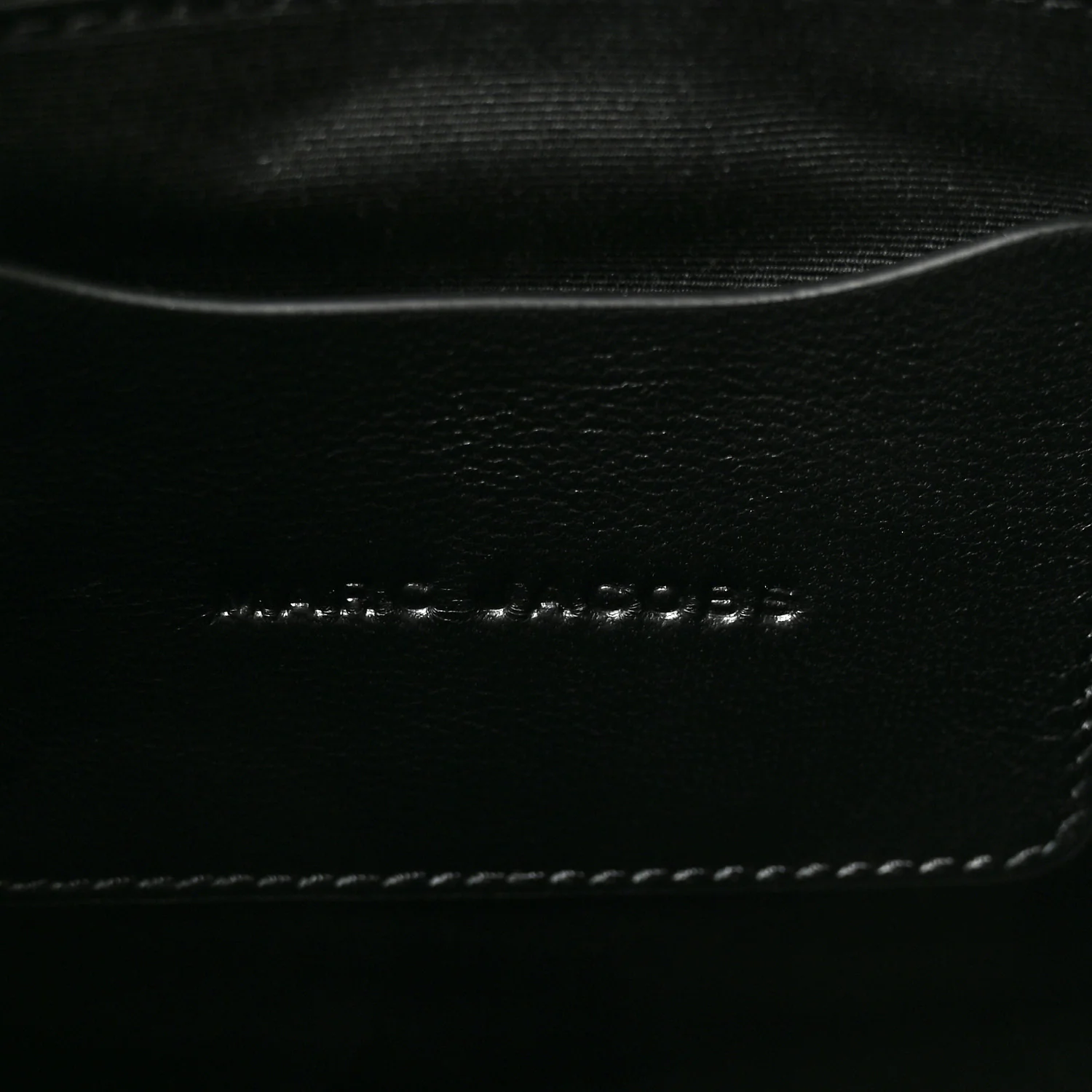 Calfskin Small The Monogram Tote Black White
