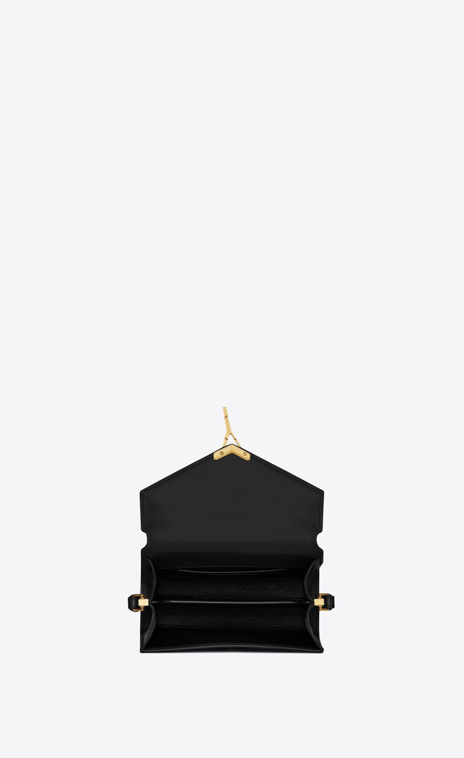 Y Cassandra Mini Top Handle Bag in Box Leather