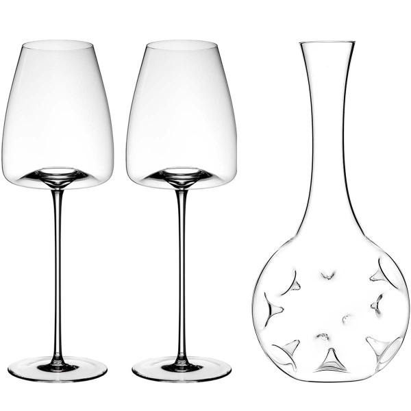 Vision eddy mini dekanteringskaraffel sett m/to straight glass
