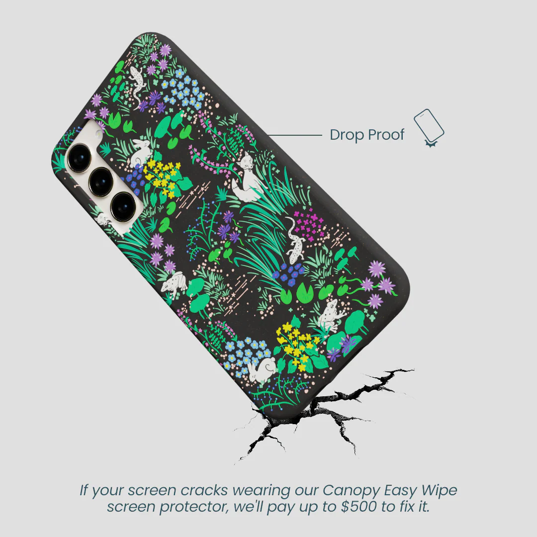 Black Midnight Pond Samsung Galaxy S23+(Plus) Case