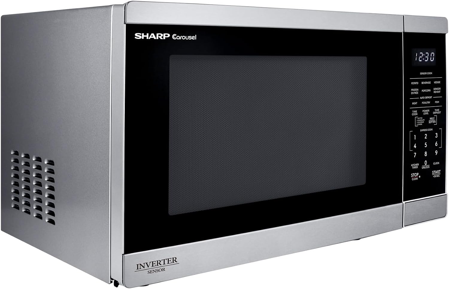 Sharp SMC1464KS 1.4 cu1100W Stainless Steel Countertop Microwave Oven