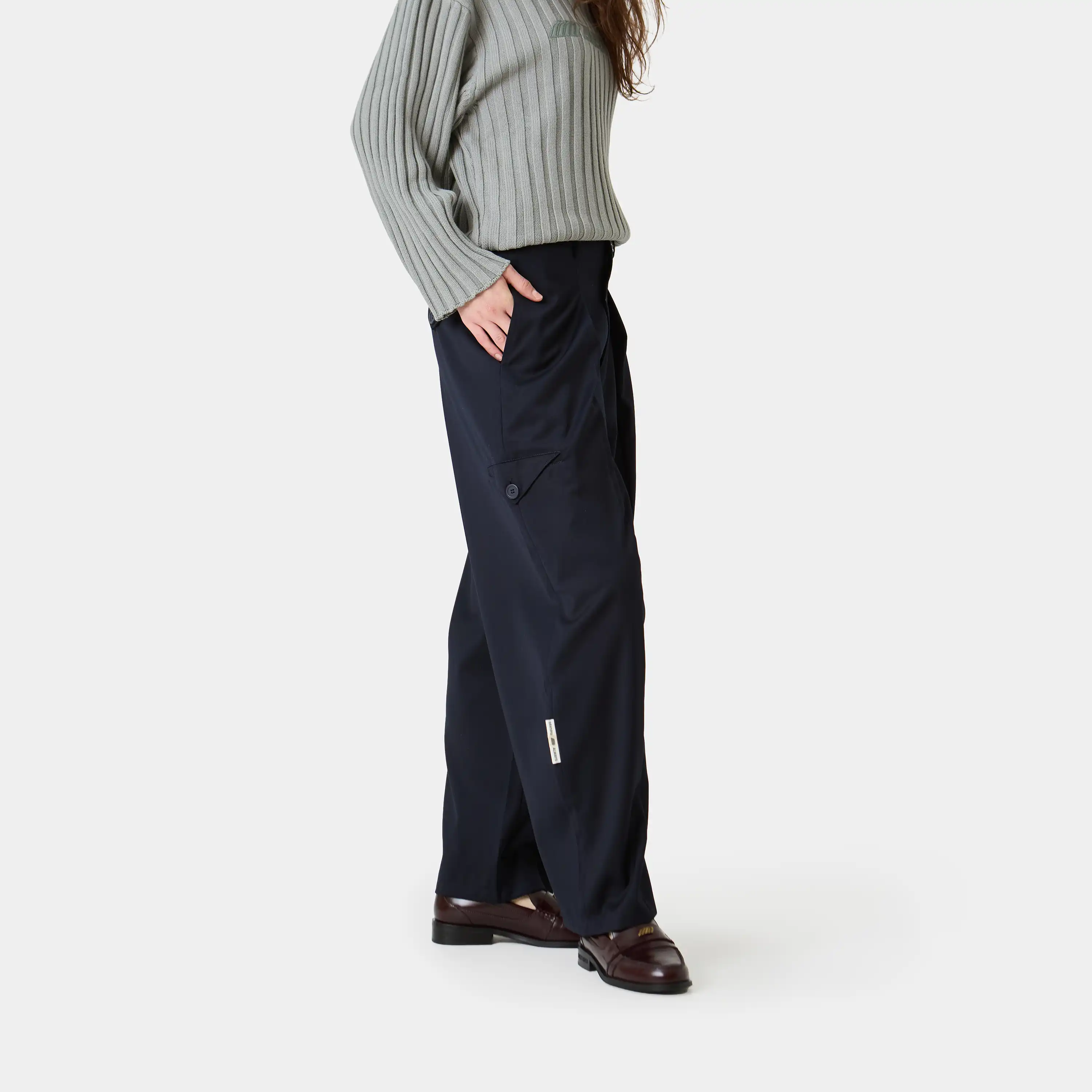 Borca Navy Tailored Pants