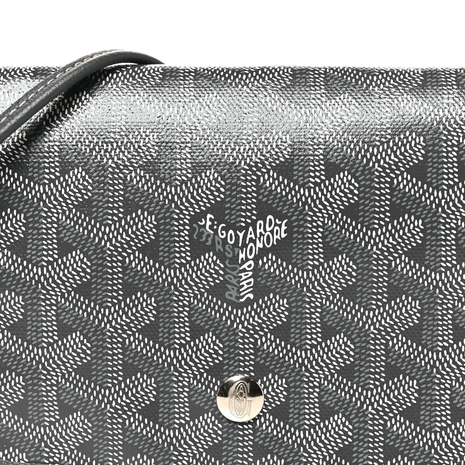 Goyardine Plumet Wallet Clutch Grey