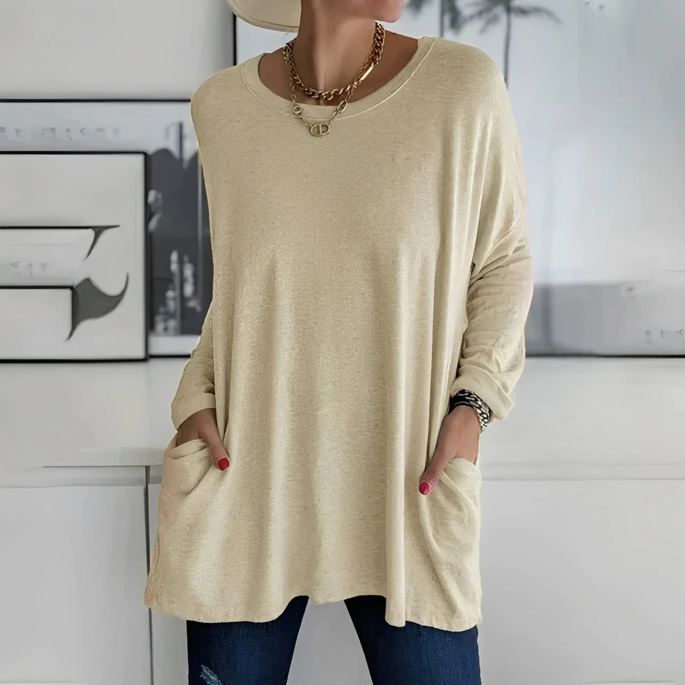 Chantelle - Chemise à manches longues avec poches