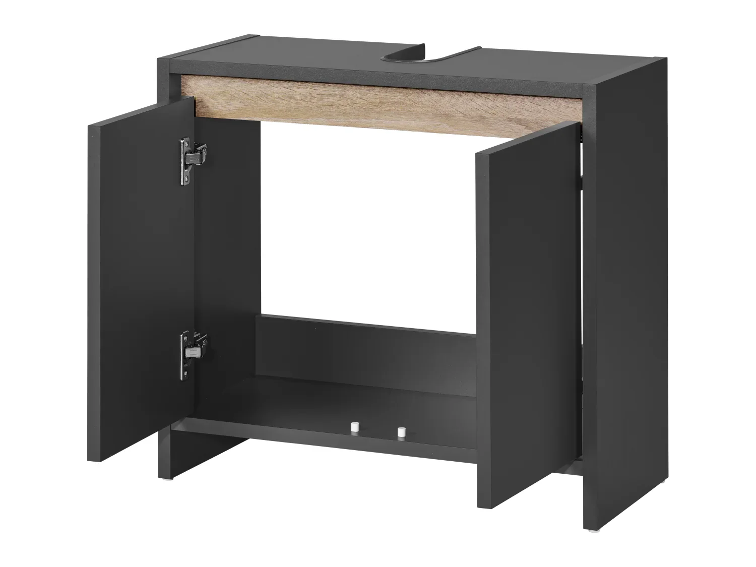 LIVARNO home Meuble sous-vasque Oslo, 60 x 55 x 28 cm, noir