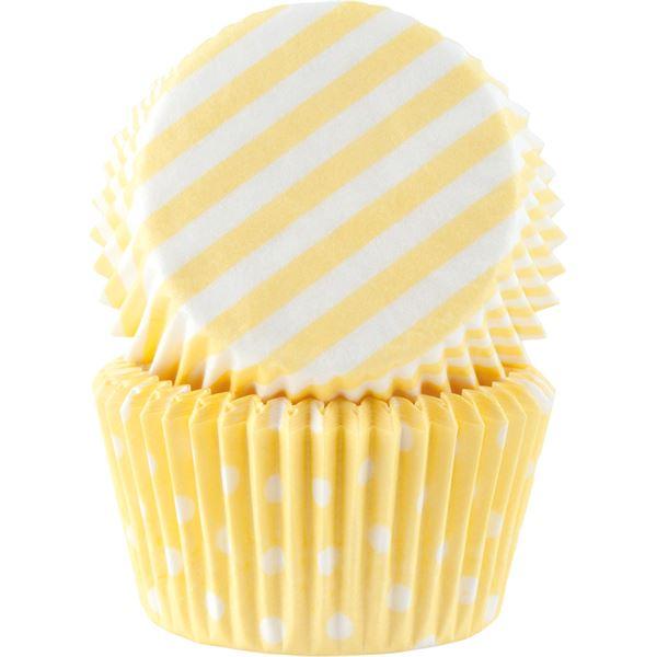 Muffinsform 50 stk gul pastell
