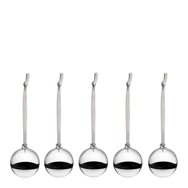 Glasskule 4 cm speil 5 stk