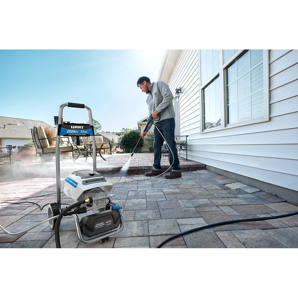 HART 2500 PSI at 1.1 GPM 120V Electric Brushless Cold Water Pressure Washer