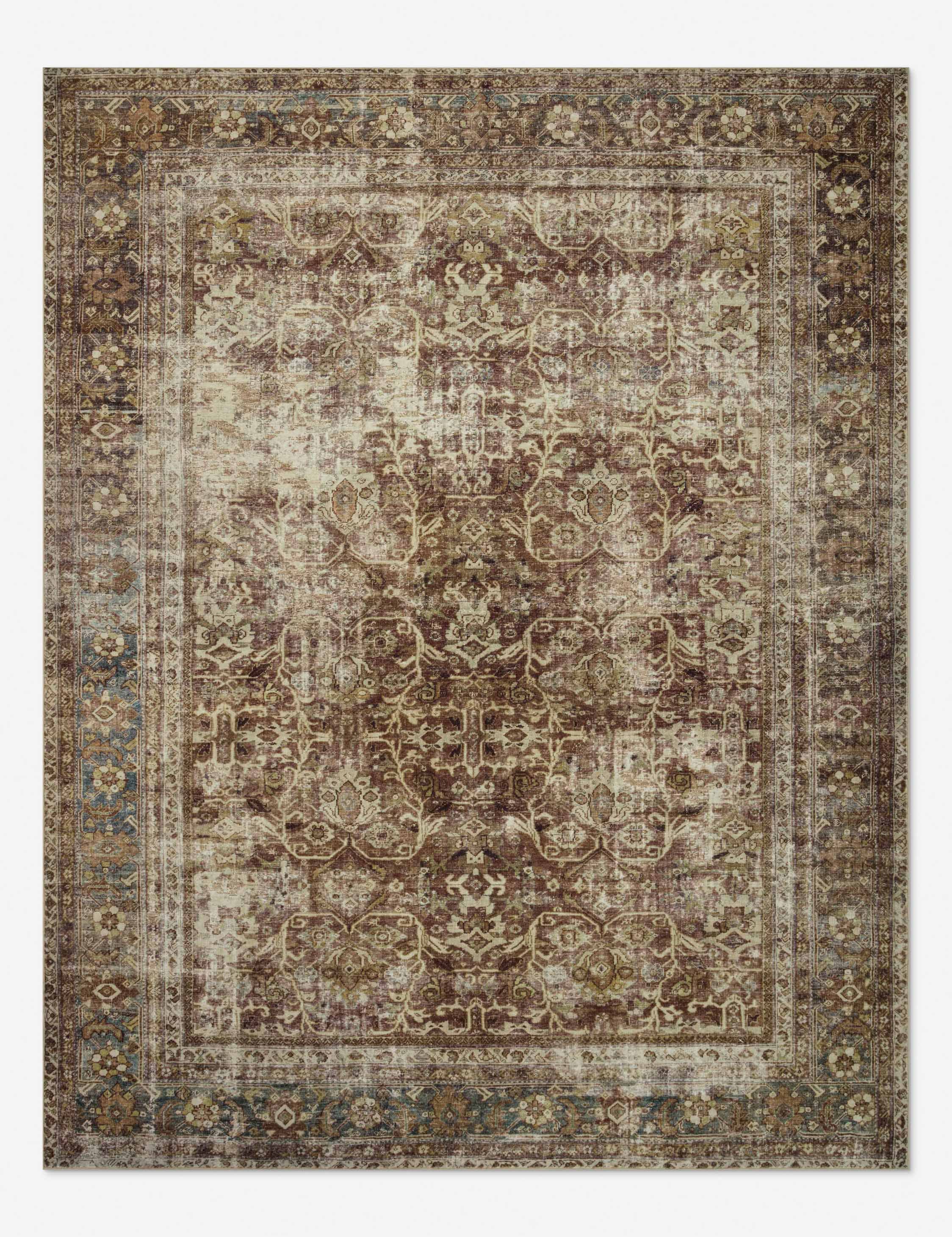 Magnolia Home by Joanna Gaines x Loloi Sinclair Rust Lagoon Rug