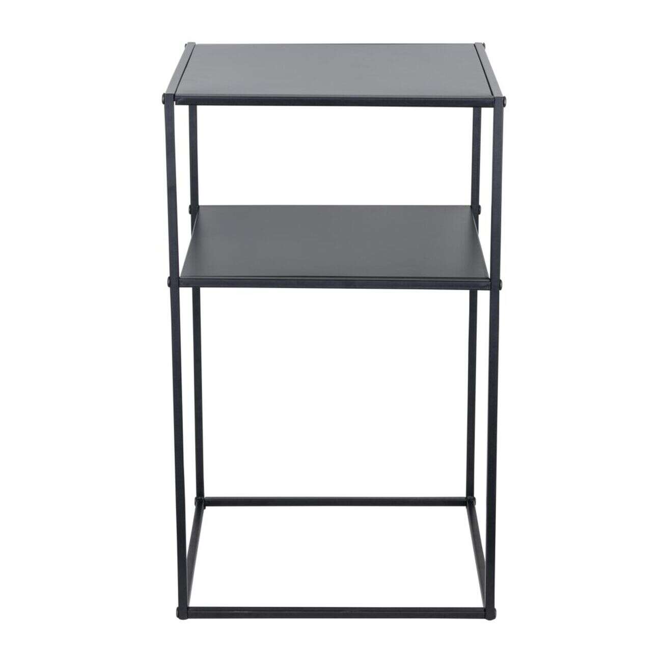 Bout de canapé carré métal noir Houston 35x35xH59cm