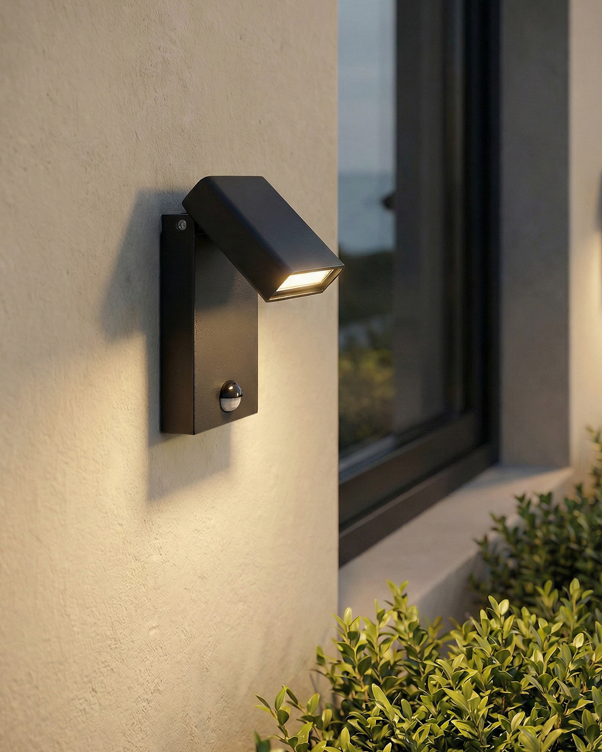 Ezan - Aplique de Pared Exterior LED de Aluminio Ezan