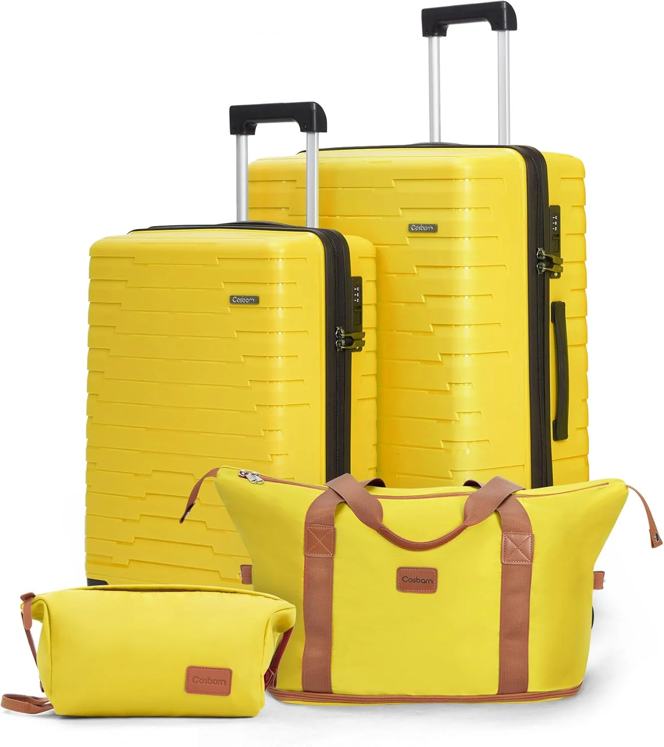 Ensemble de 5 valises à roulettes, valise rigide en ABS avec roulettes multidirectionnelles