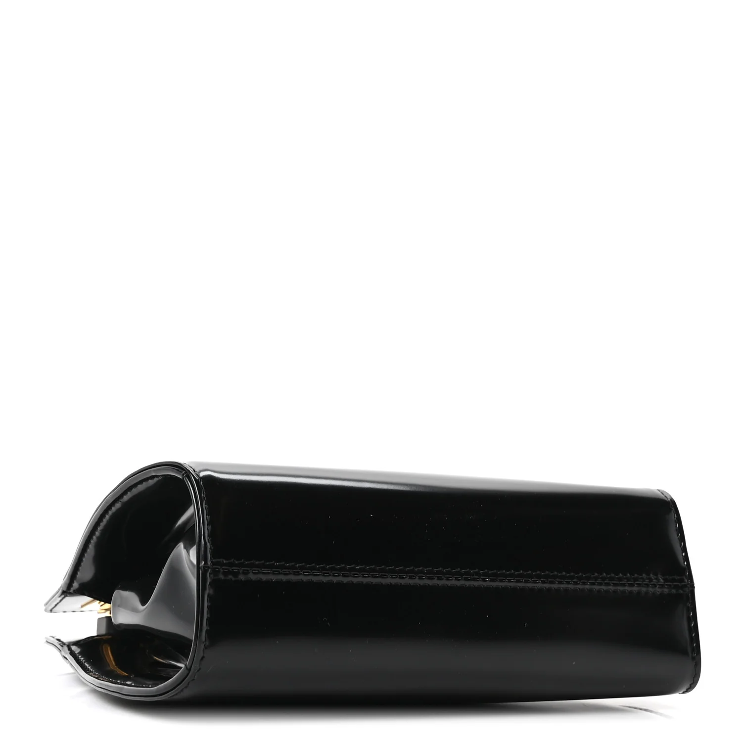 Brushed Calfskin Mini Wanda Top Handle Bag Black