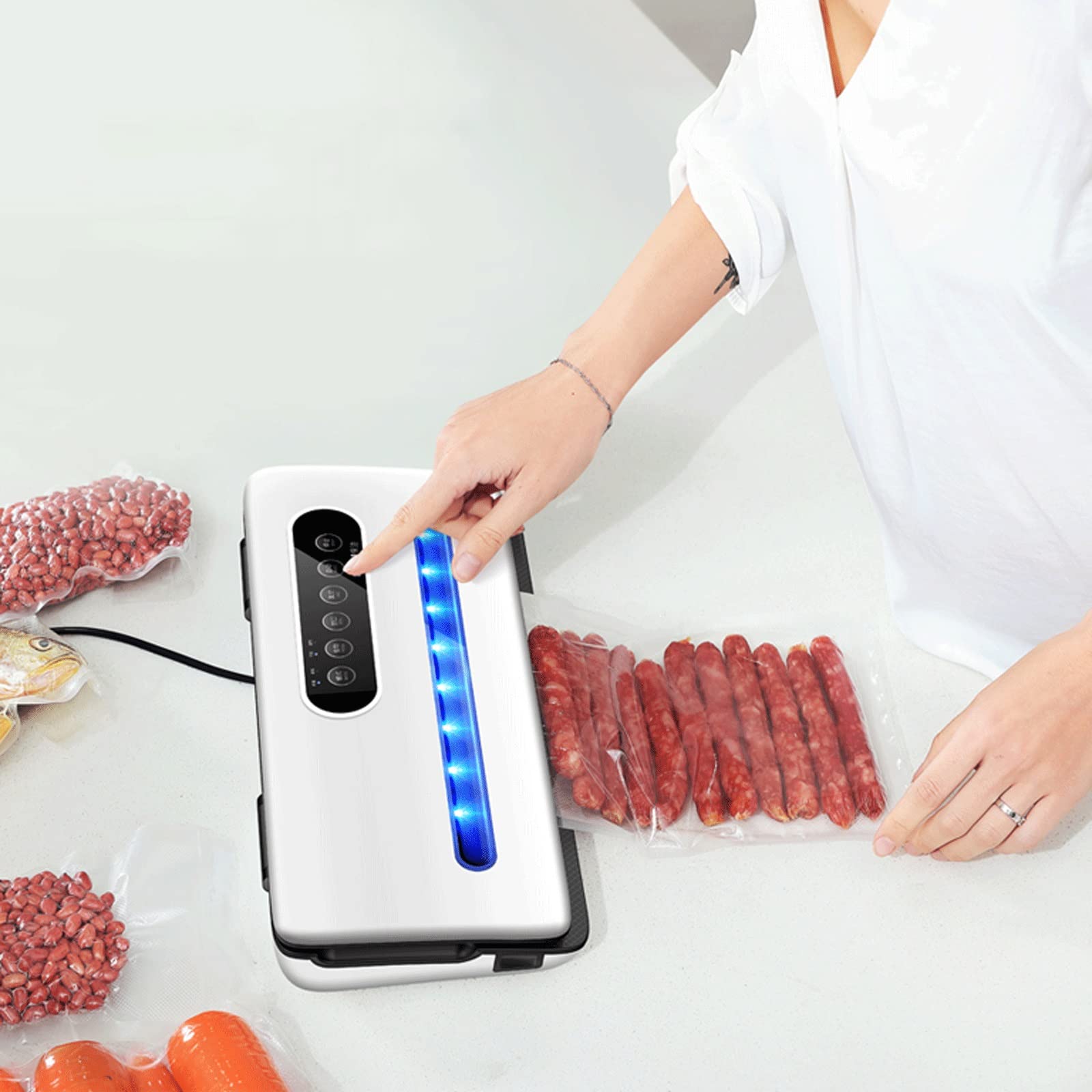 Vacuum Sealer Machine Fully Automatic Vacuum Small Food Packaging Sealing Vacuum Sealing Machine Suitable for Home Use