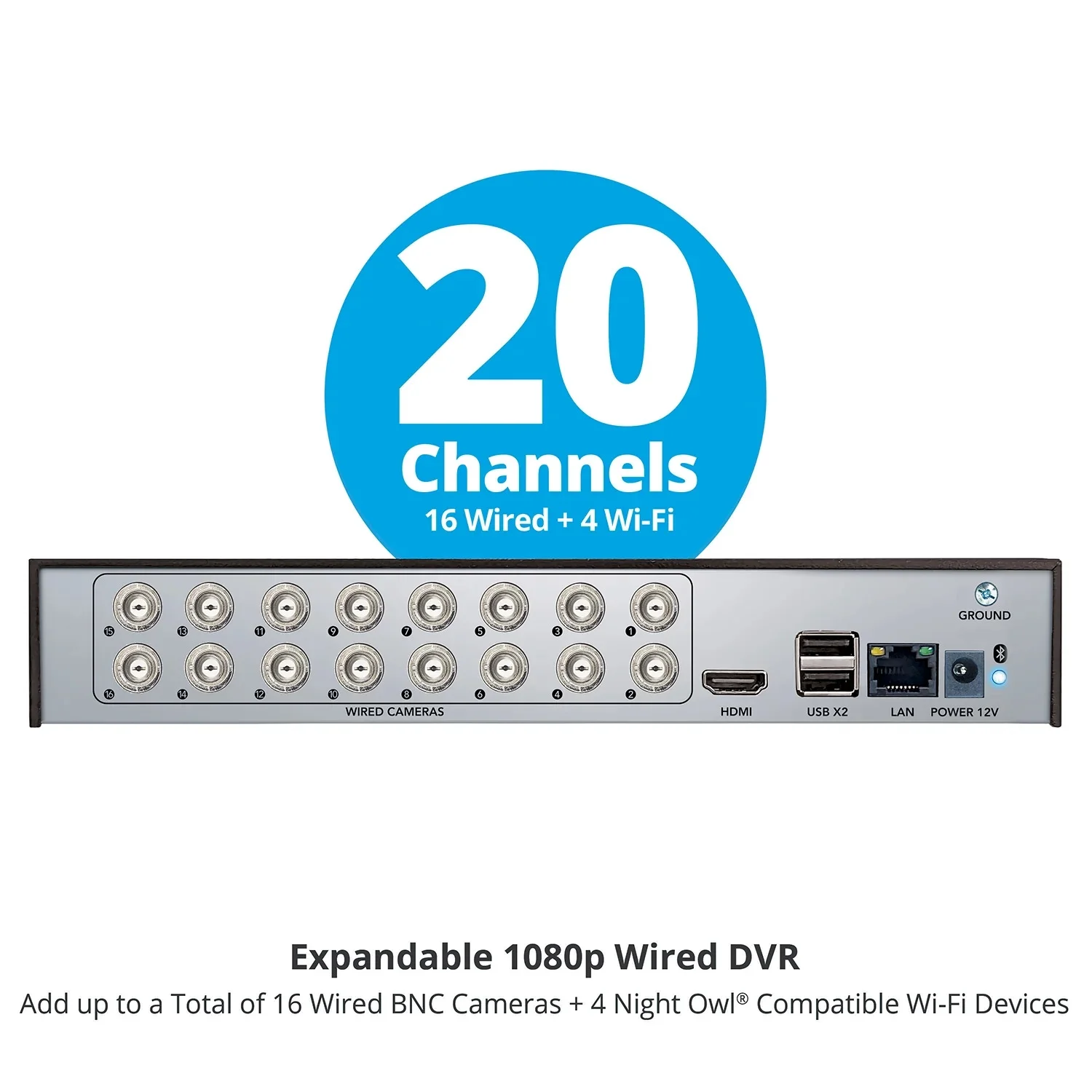 2-Way Audio 20 Channel DVR Security System with 1TB Hard Drive and 12 Wired 1080p Deterrence Cameras - Image 5