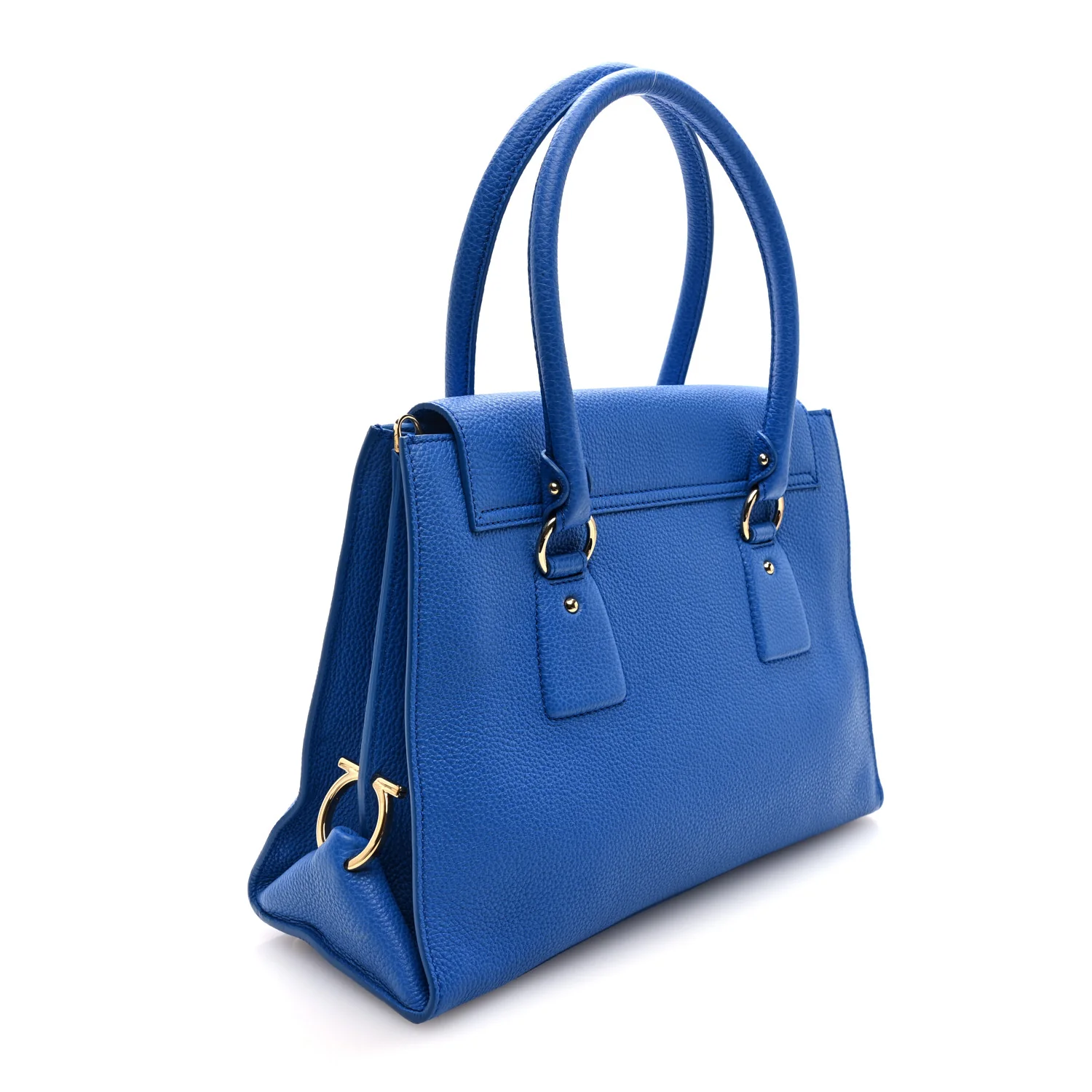 Calfskin Lotty Satchel Bleu Indien