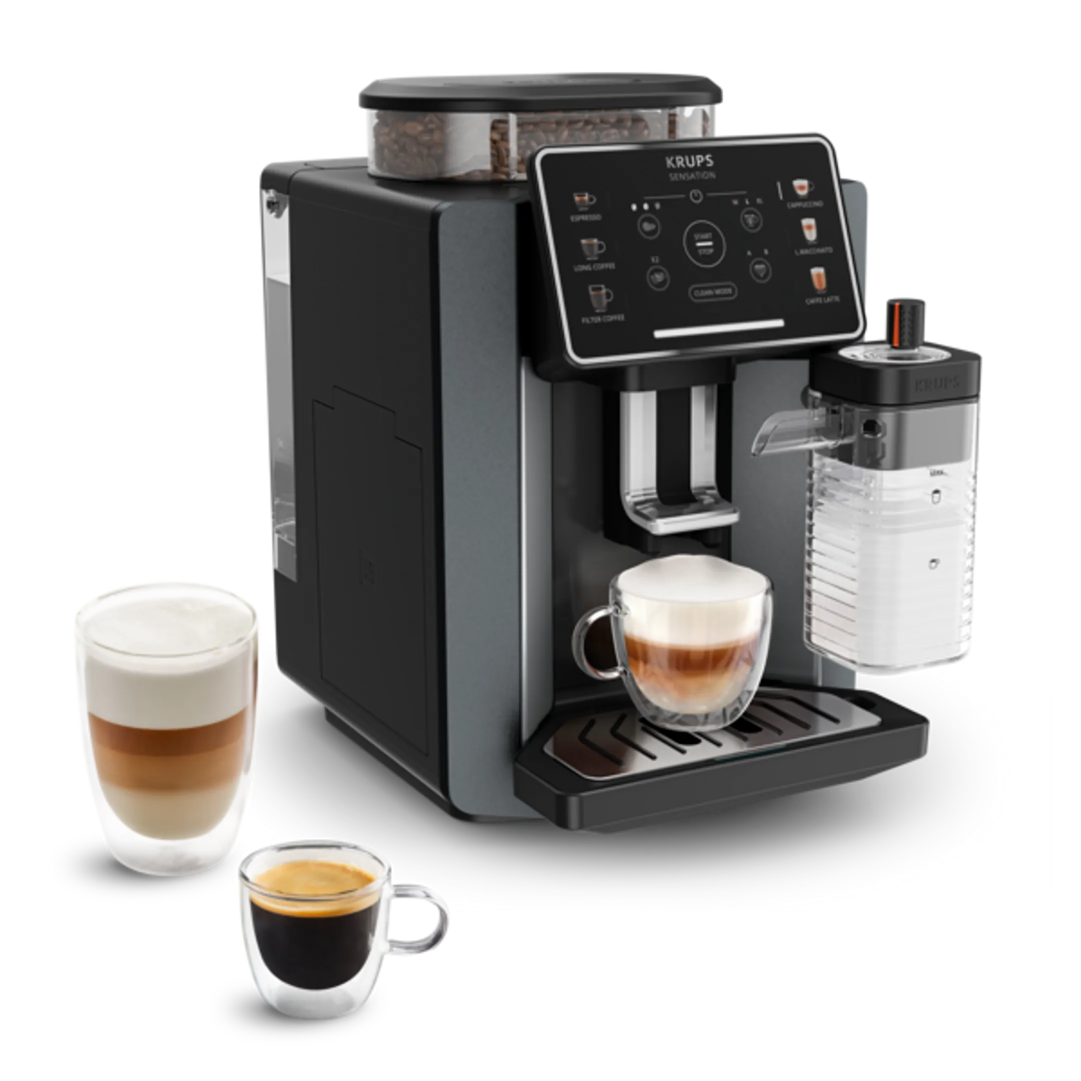 Krups Volautomatische Espressomachine Sensation Milk EA912B10