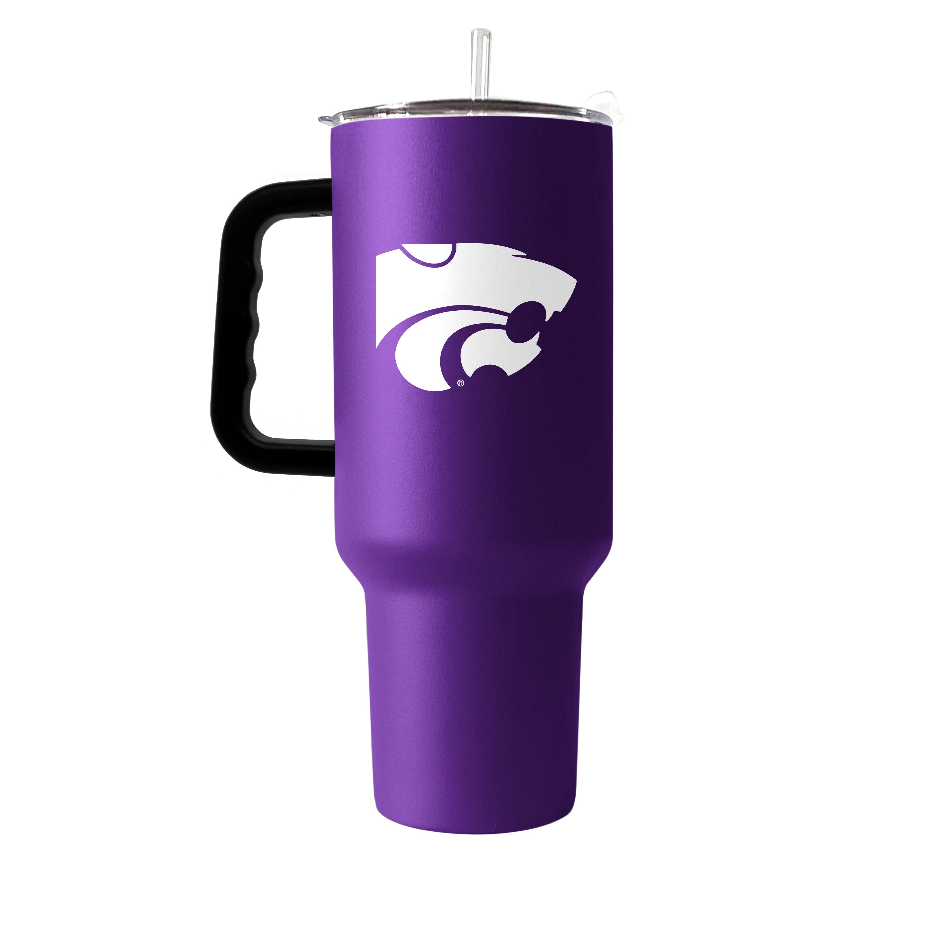 Logo Brands Kansas State Wildcats 40oz Flipside Powder Coat Tumbler