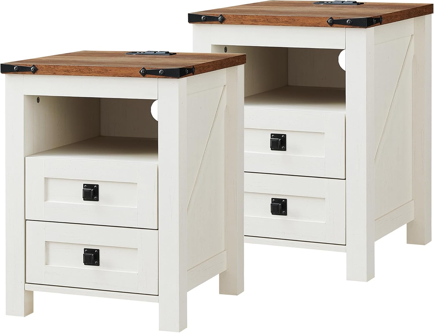 T4TREAM Farmhouse Nightstand