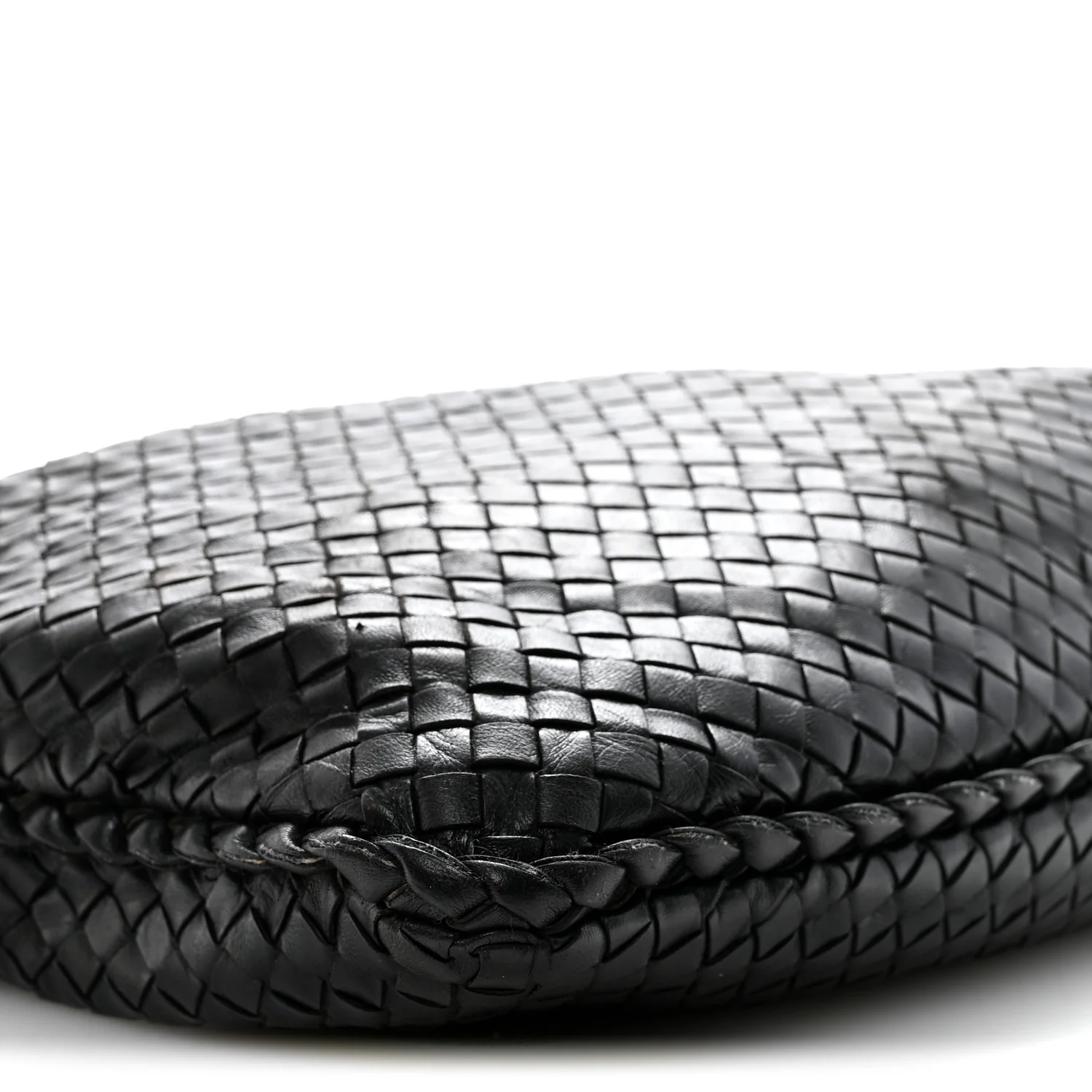 Nappa Intrecciato Large Veneta Hobo Black