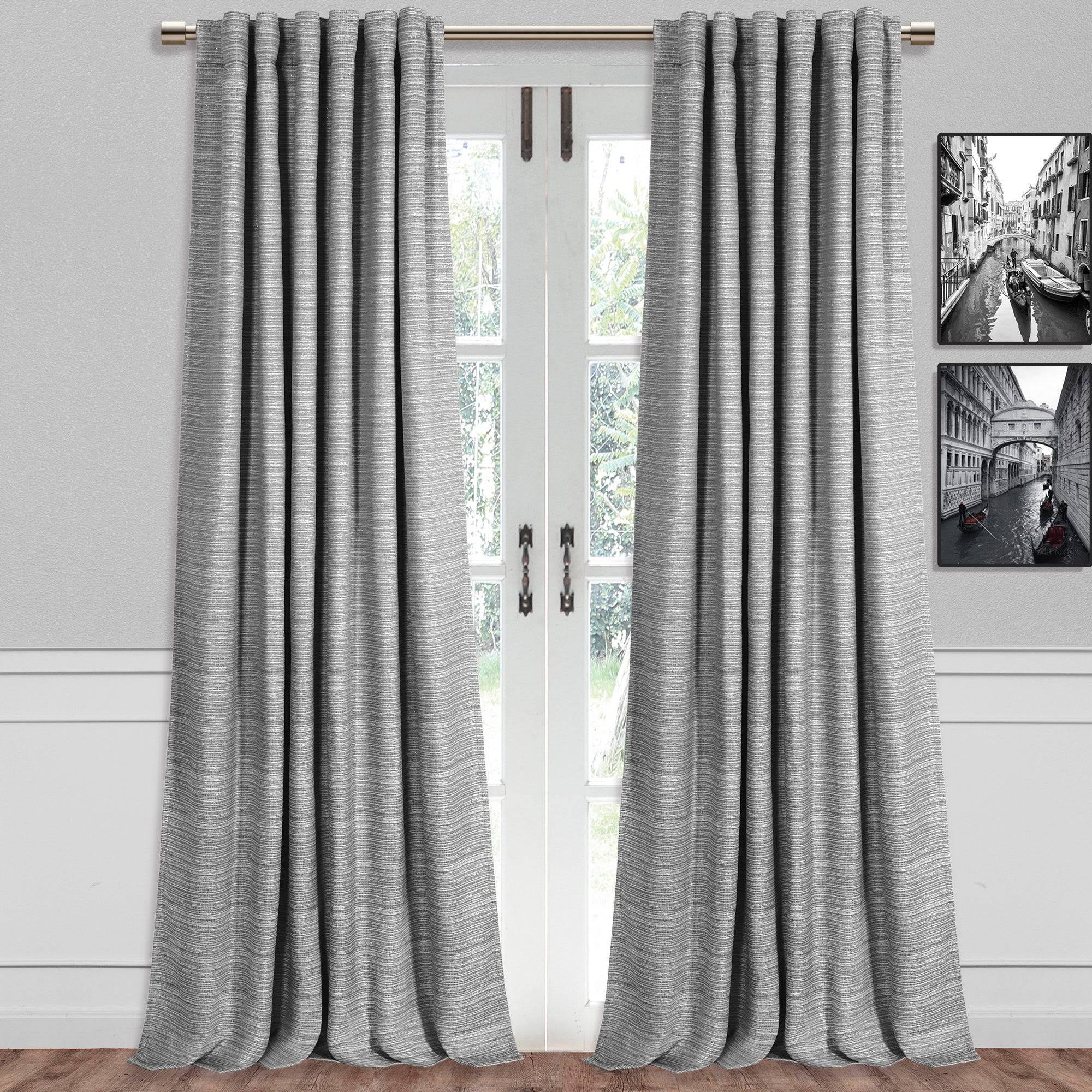 Swenson Textured Lined Blackout Curtain, 1 Panel