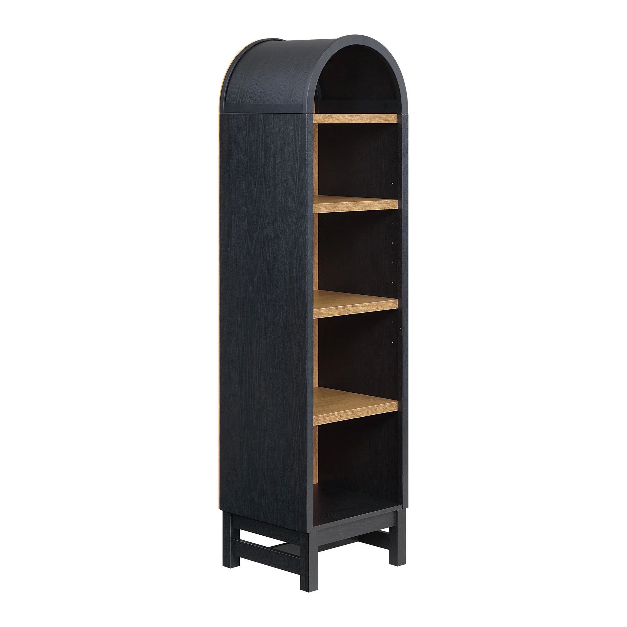Better Homes & Gardens Juliet Narrow Arch Bookcase, Deep Green and Light Honey
