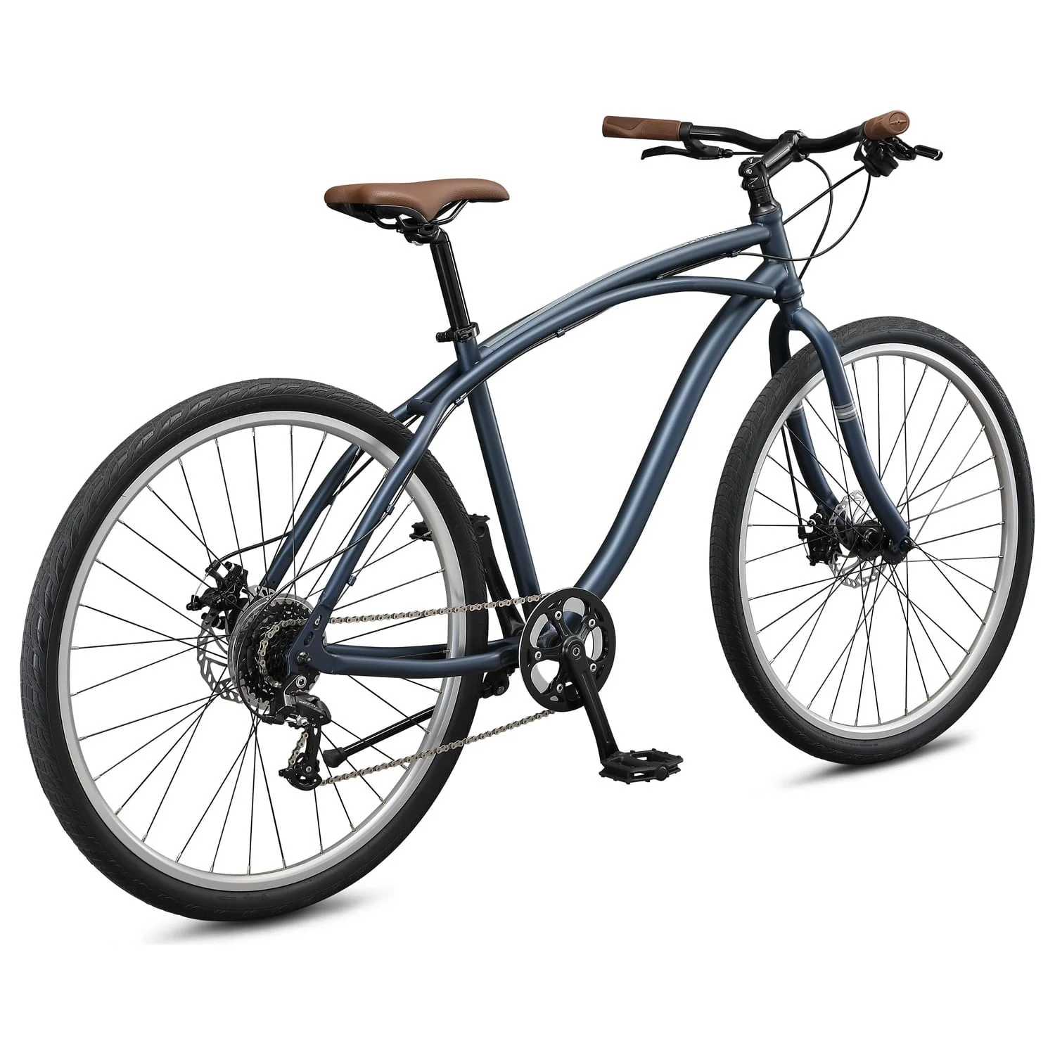 Schwinn S7998SMC 700C Men World Sport Adult Road Bike, Blue - Small Medium - Image 4
