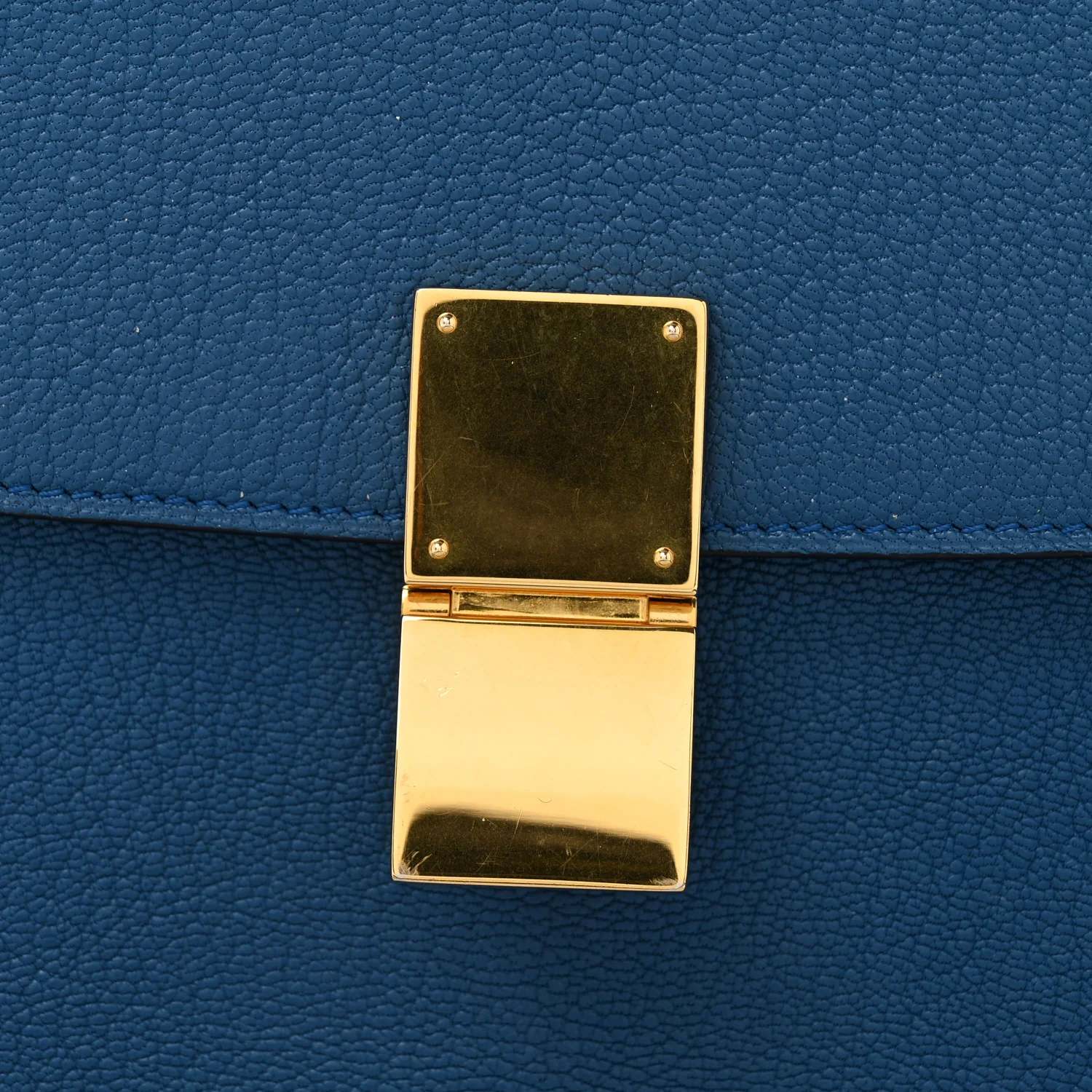 Goatskin Medium Classic Box Flap Bag Deepsea