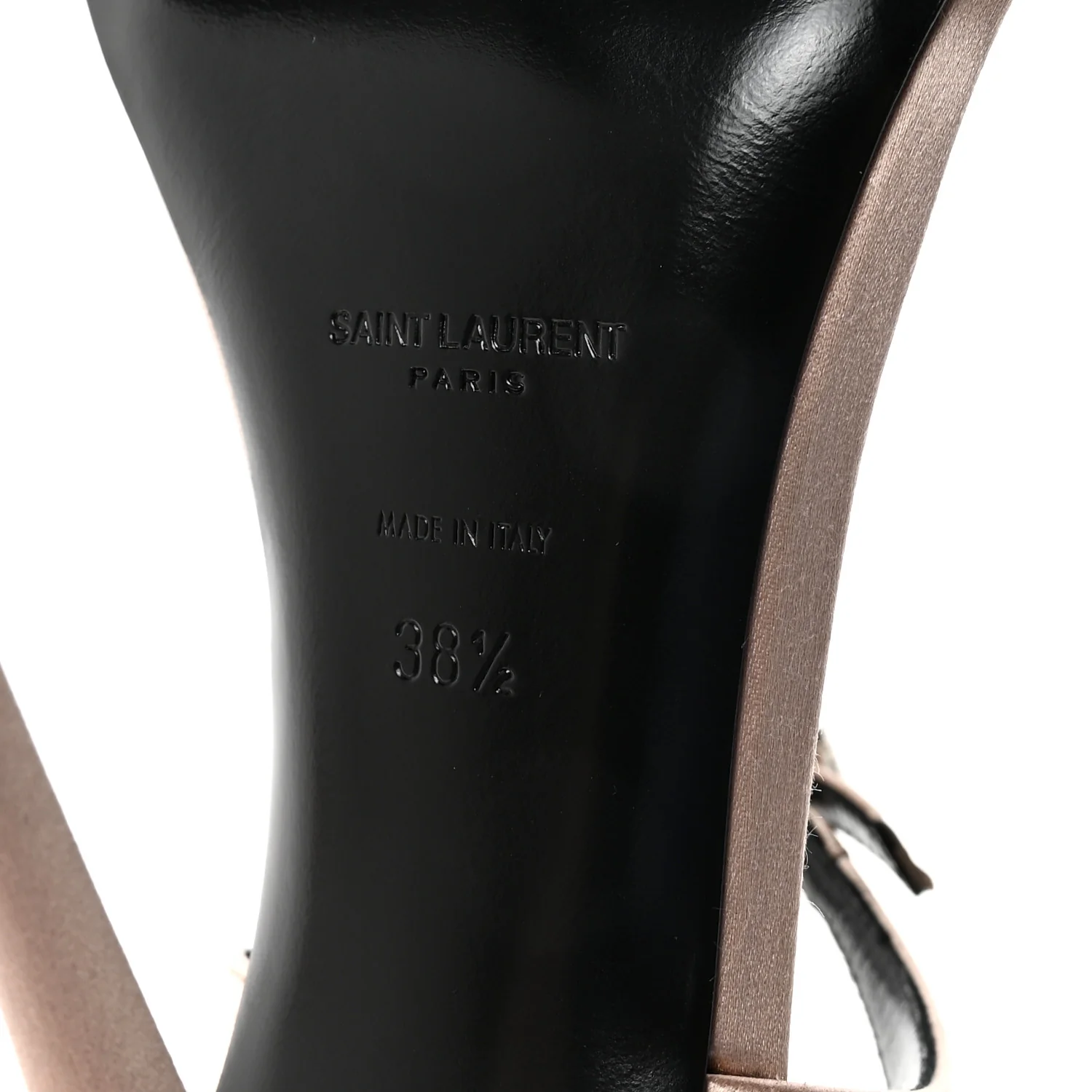 Crepe Satin Dive 110 Mule Sandals 38.5 38.5 Genuine Nude