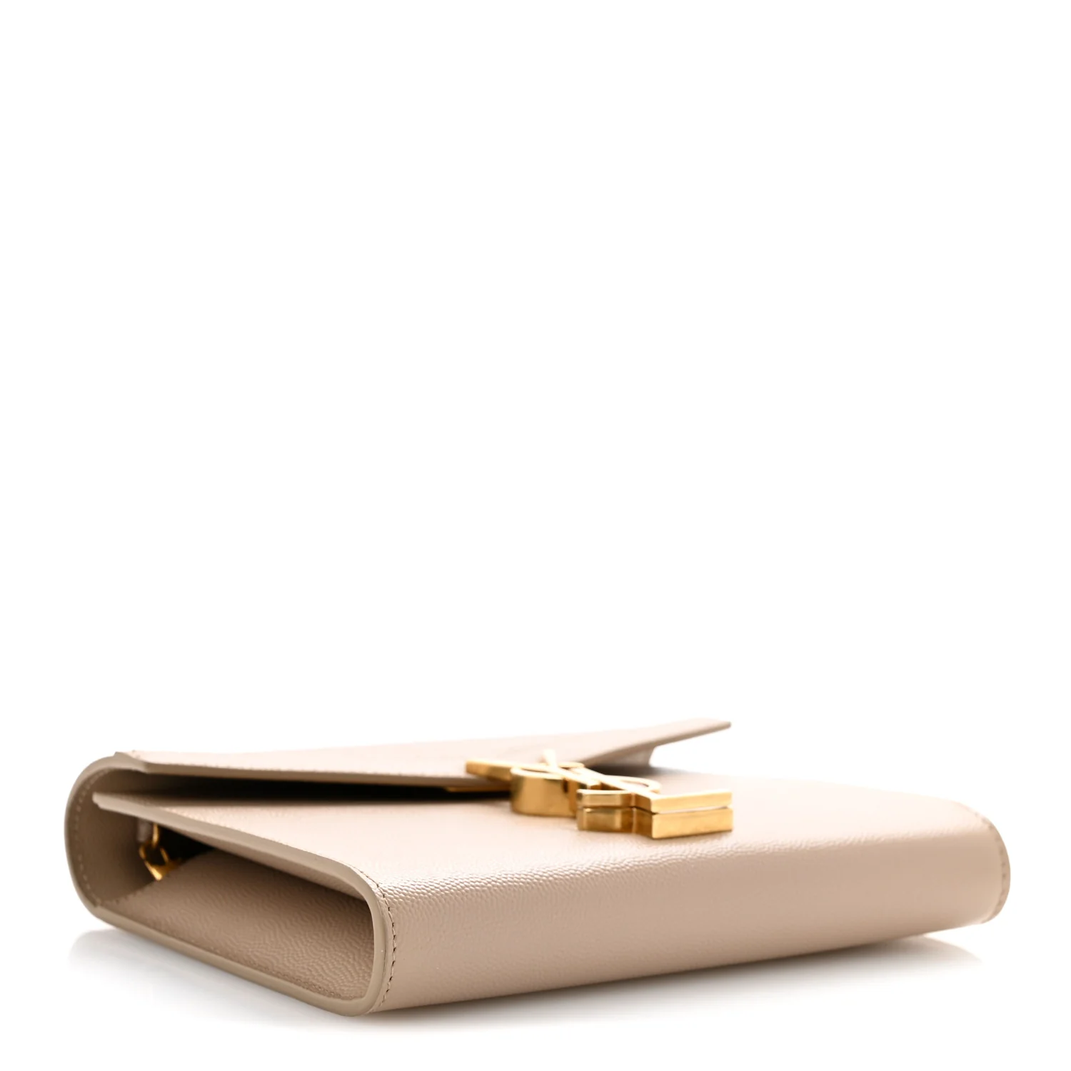 Grain De Poudre Monogram Cassandra Chain Wallet  Dark Beige