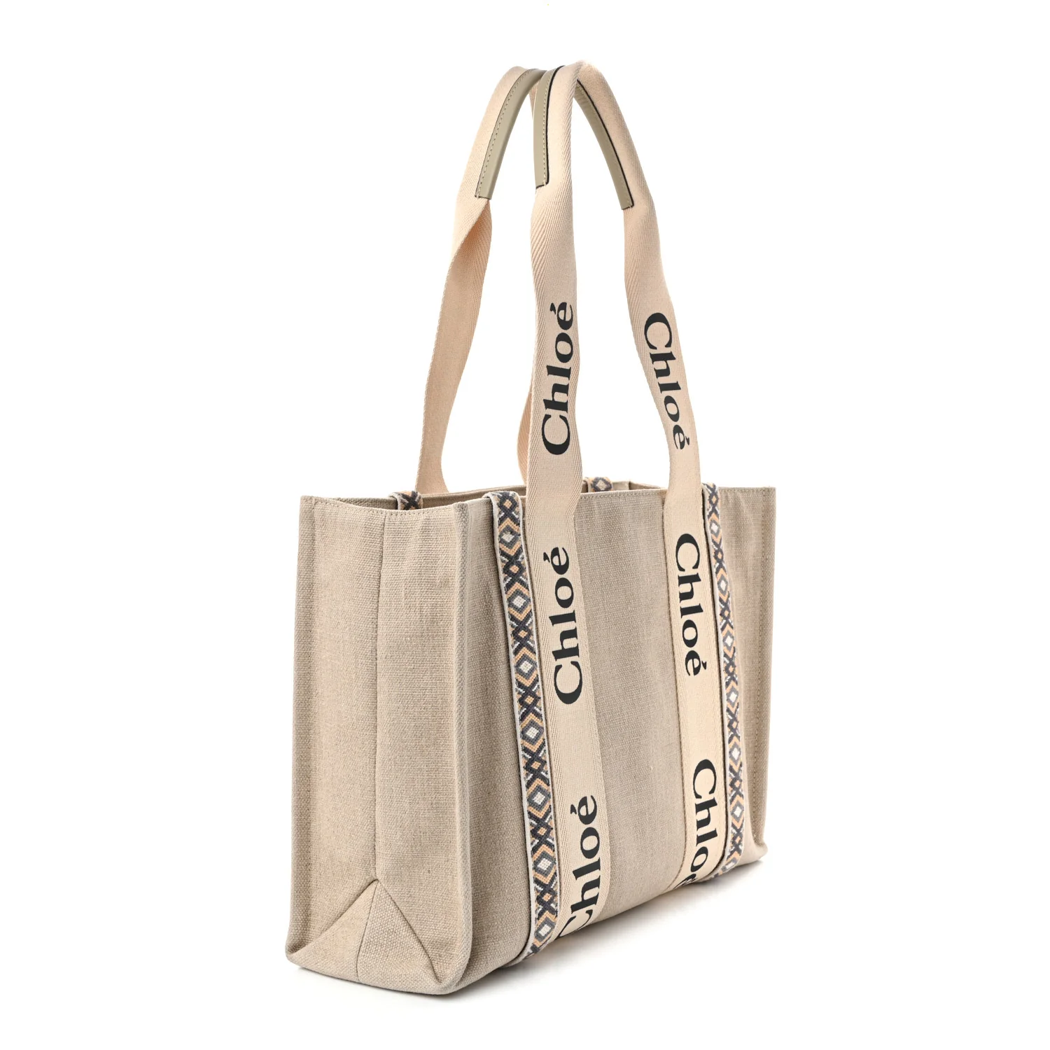 Cotton Medium Woody Ribbon Tote Slate Green