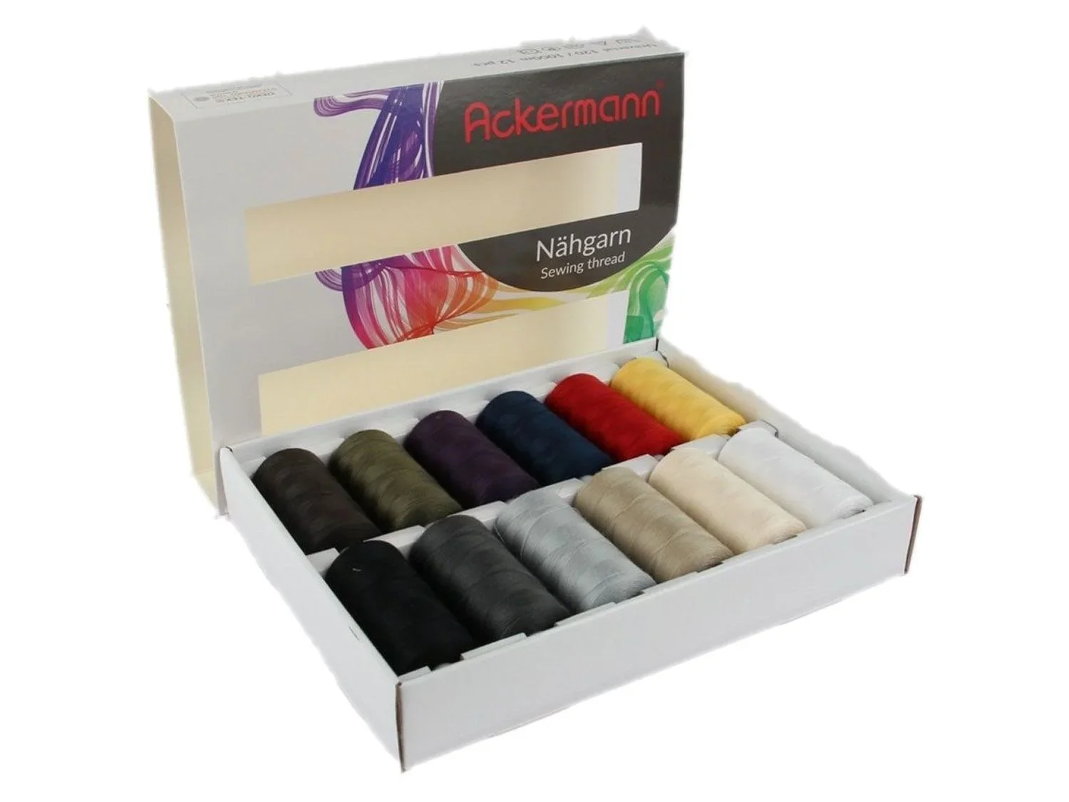 Ackermann Fil  coudre, set de 12