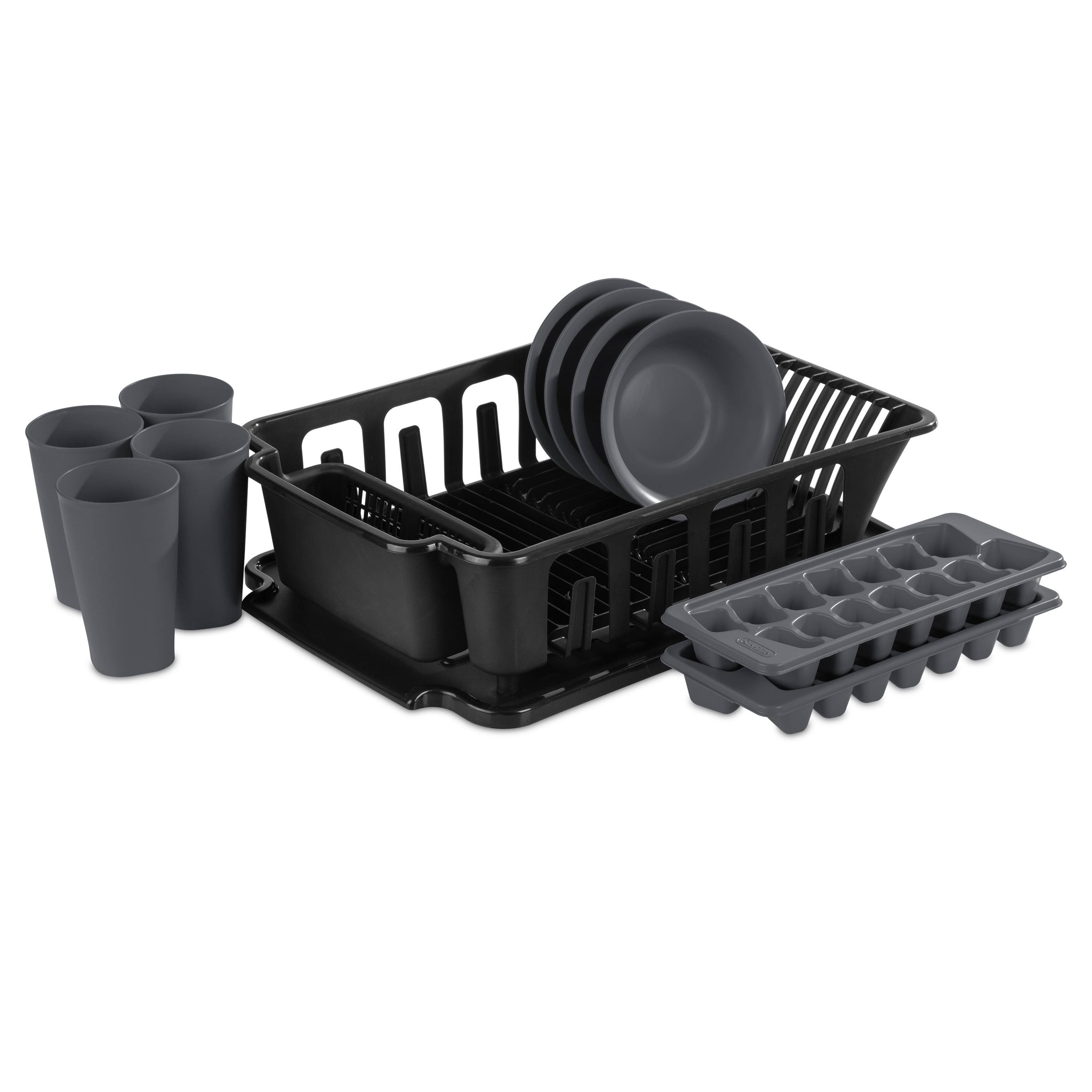 Sterilite 12 Piece Kitchen Set Plastic, Black