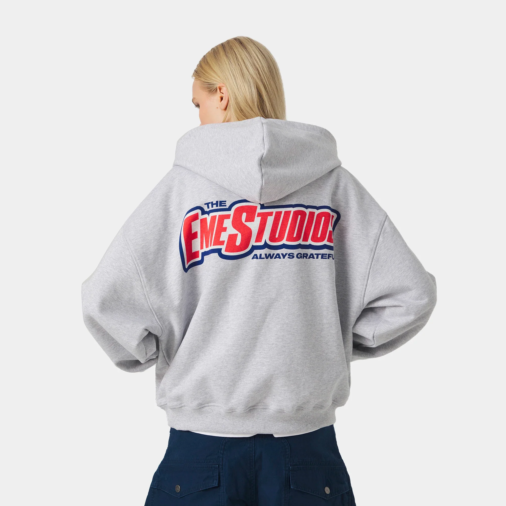 Shining Grey Oversized Hoodie