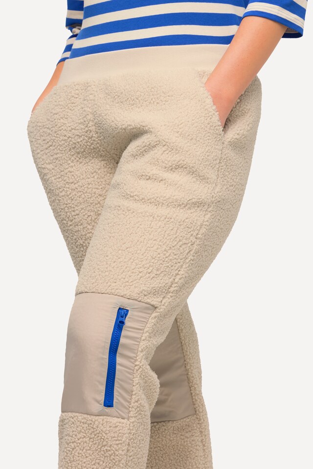 Teddy Fleece Knee Patch Pants