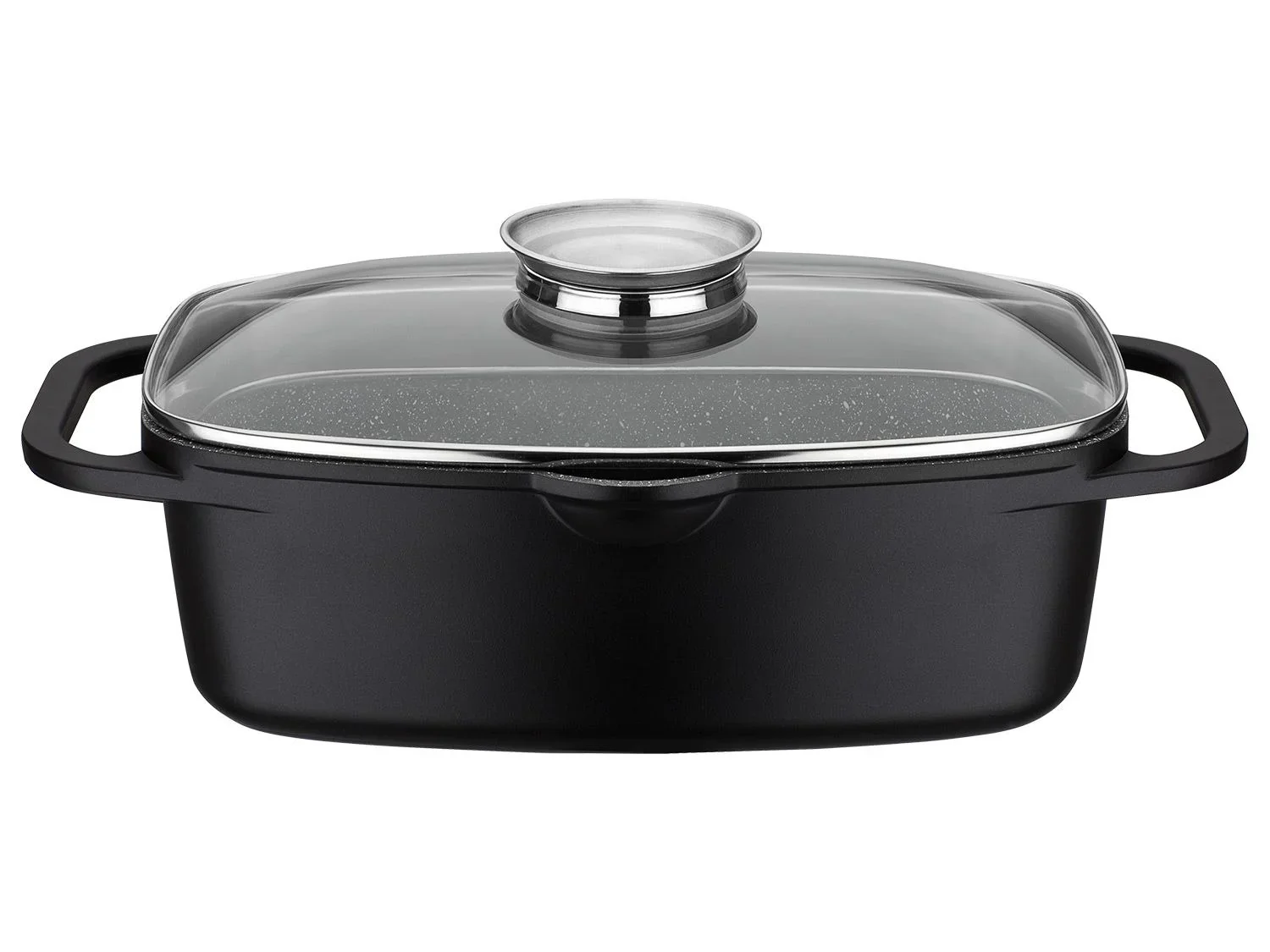 GSW Sauteuse universelle Gourmet Granit 33 x 21 cm avec pince  servir de 30 cm