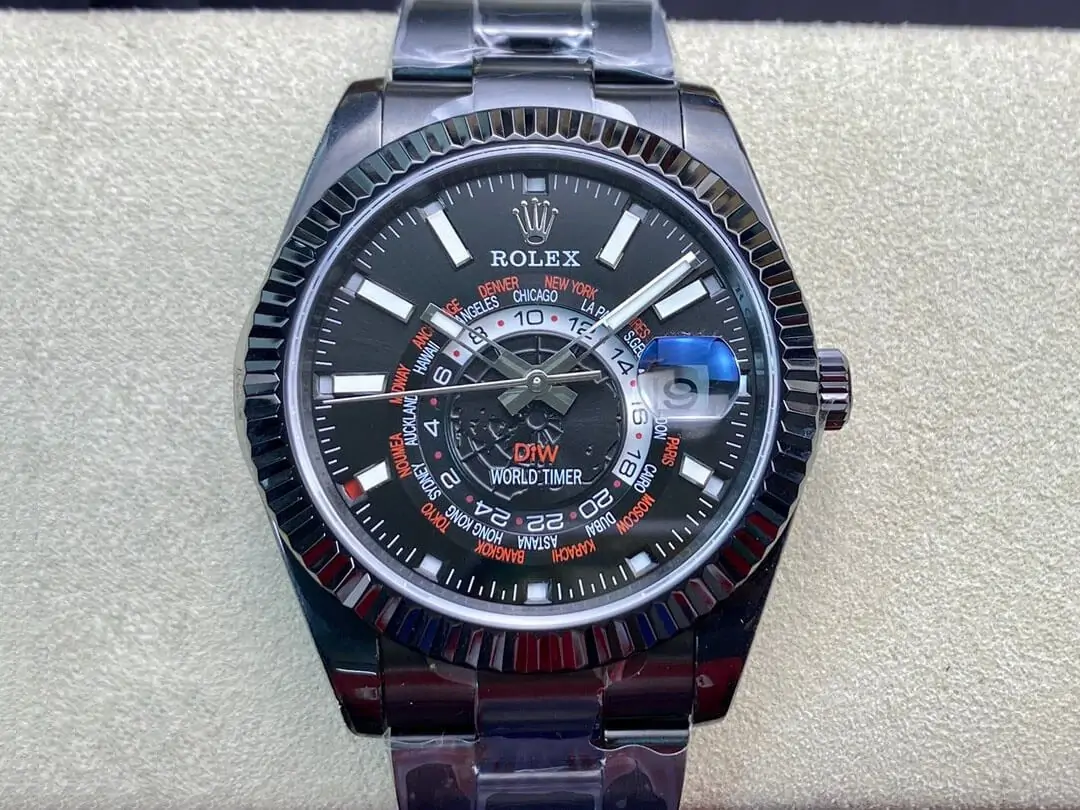 Rolex Sky Dweller 40MM WWF Factory Black Strap