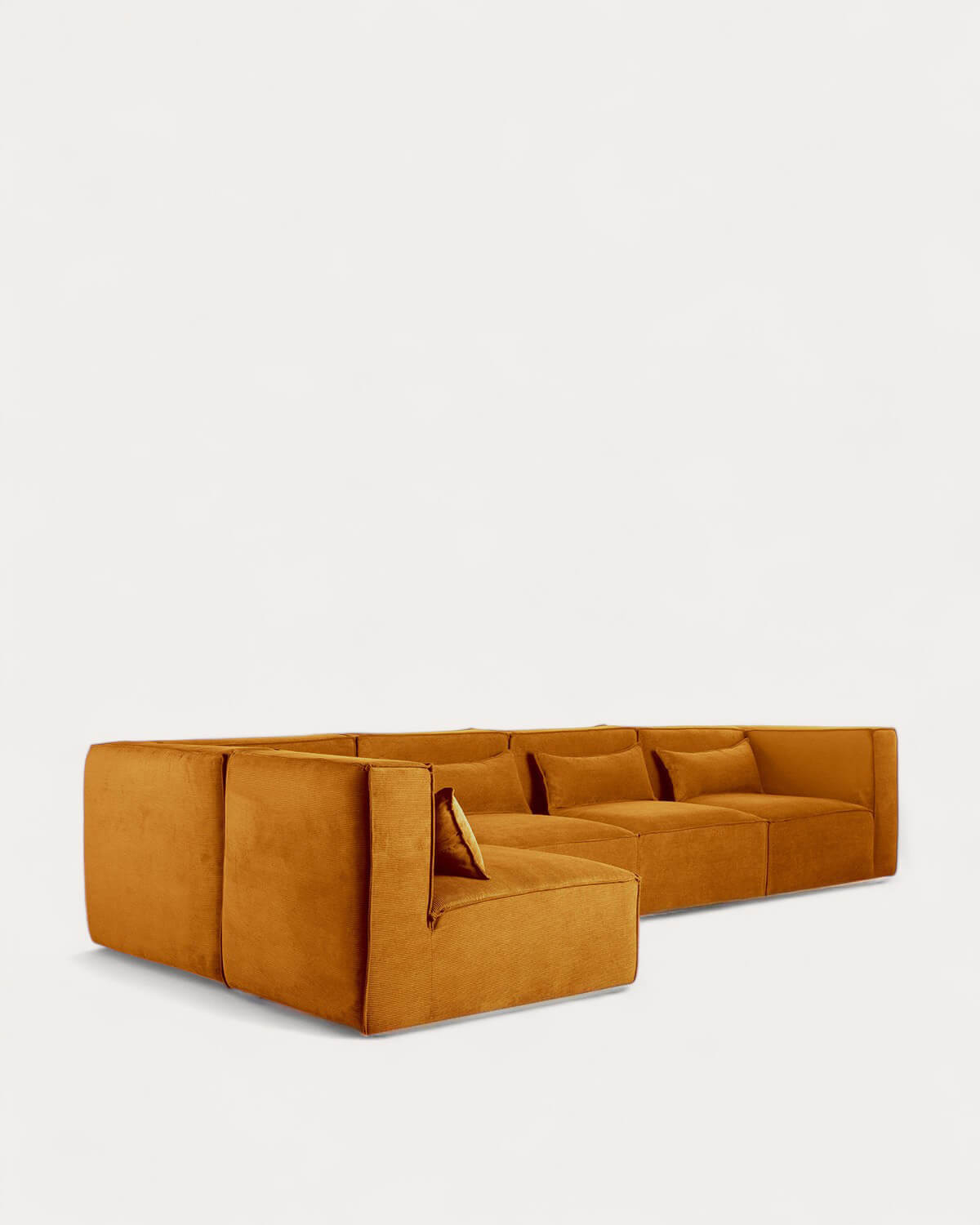 Kilhe Pana - Sofá Modular de 5 Piezas con 2 Sillones Esquineros de Pana Kilhe
