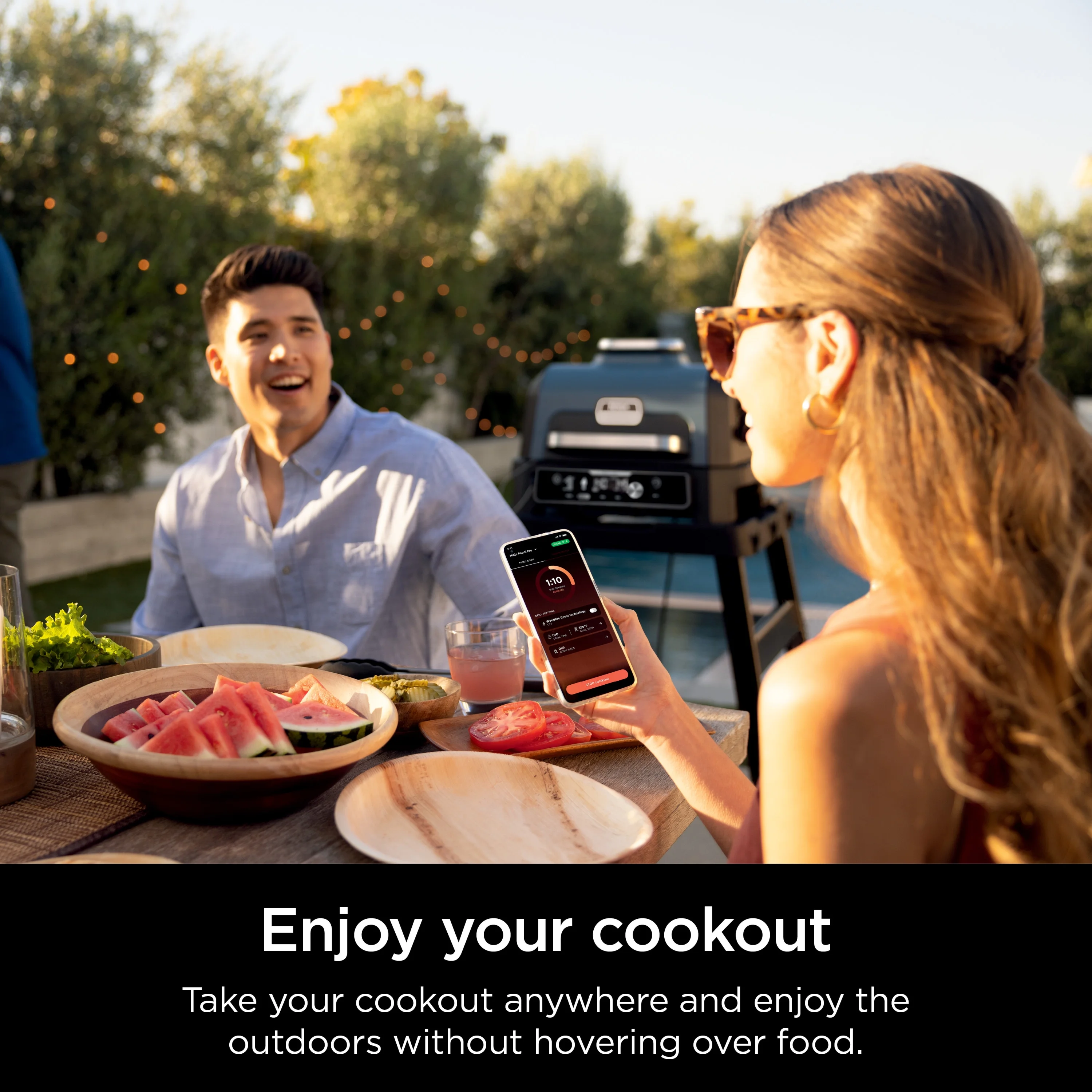 Woodfire ProConnect 20" 1760W Electric Outdoor Grill With Digital Display - Image 8