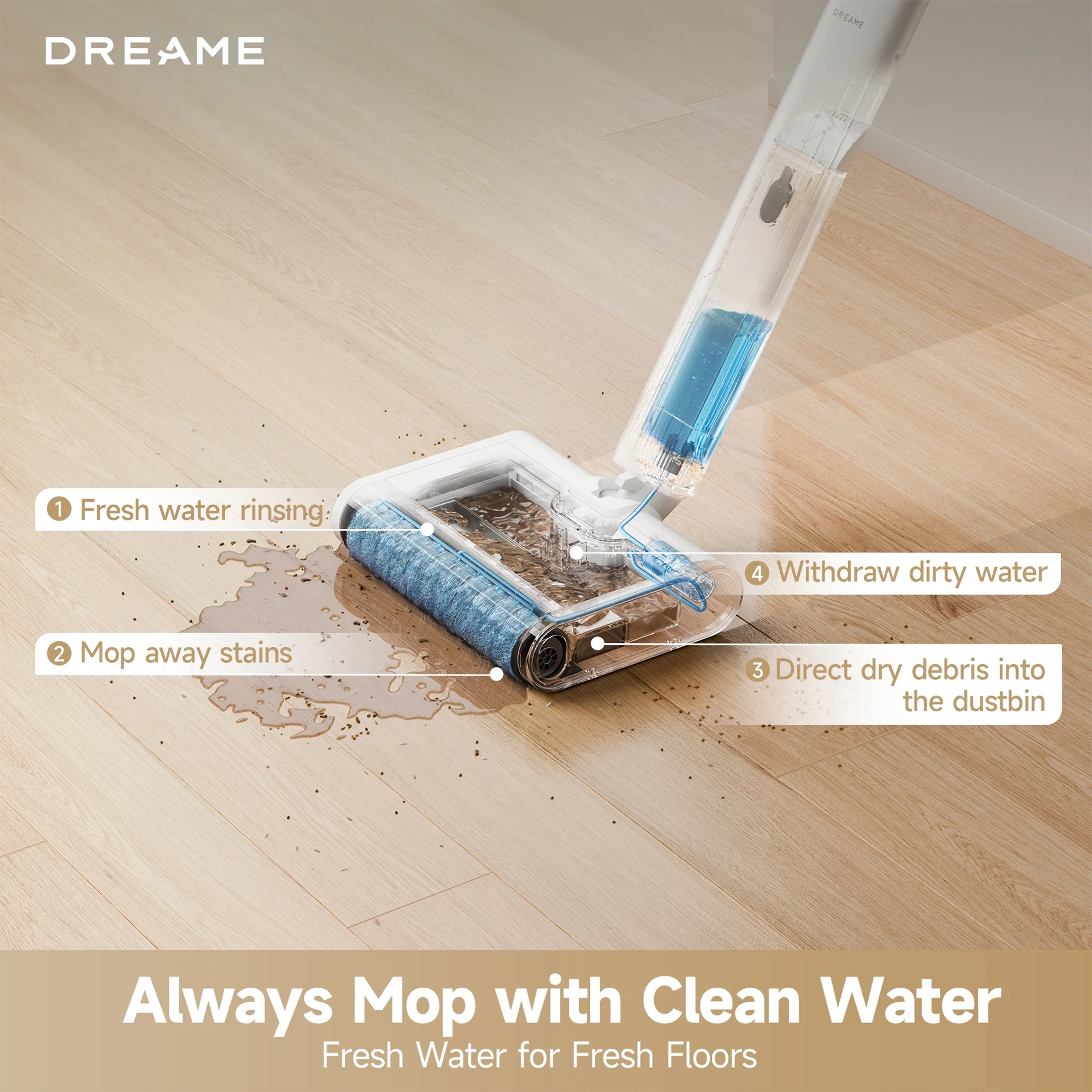 Floor X 100 Cordless Floor Washer(Floor X 100 White) - Image 9