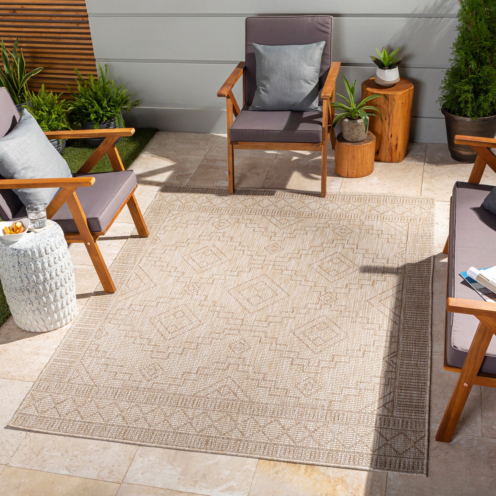 by fonQ Aven Vloerkleed 200 x 275 cm - Beige