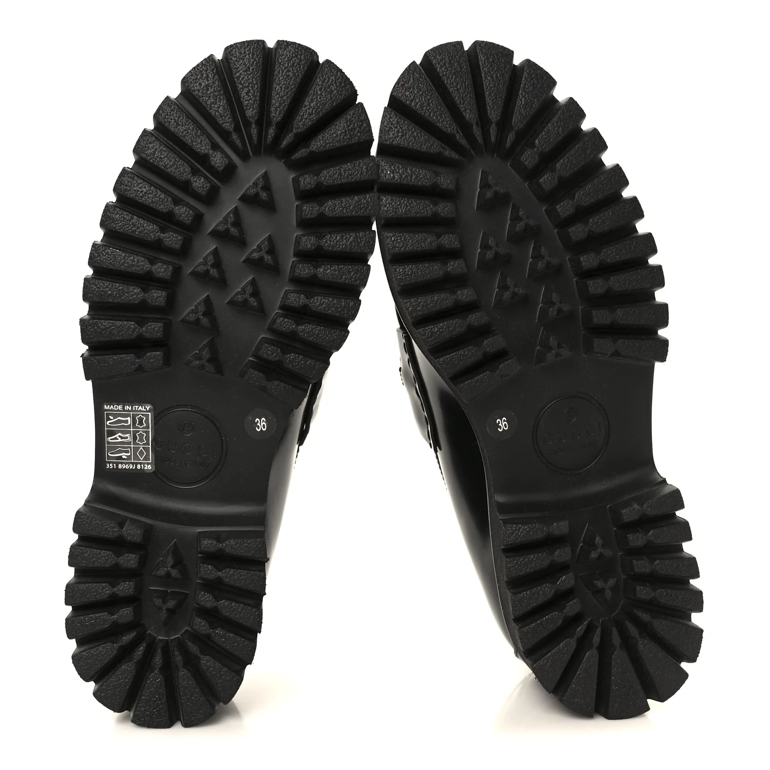 Cordovan Lux Womens Horsebit 45mm Platform Loafers 36 Black
