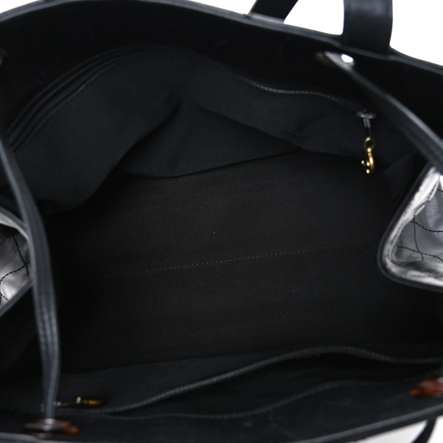 Lambskin Diamond Stitched Shoulder Bag Black