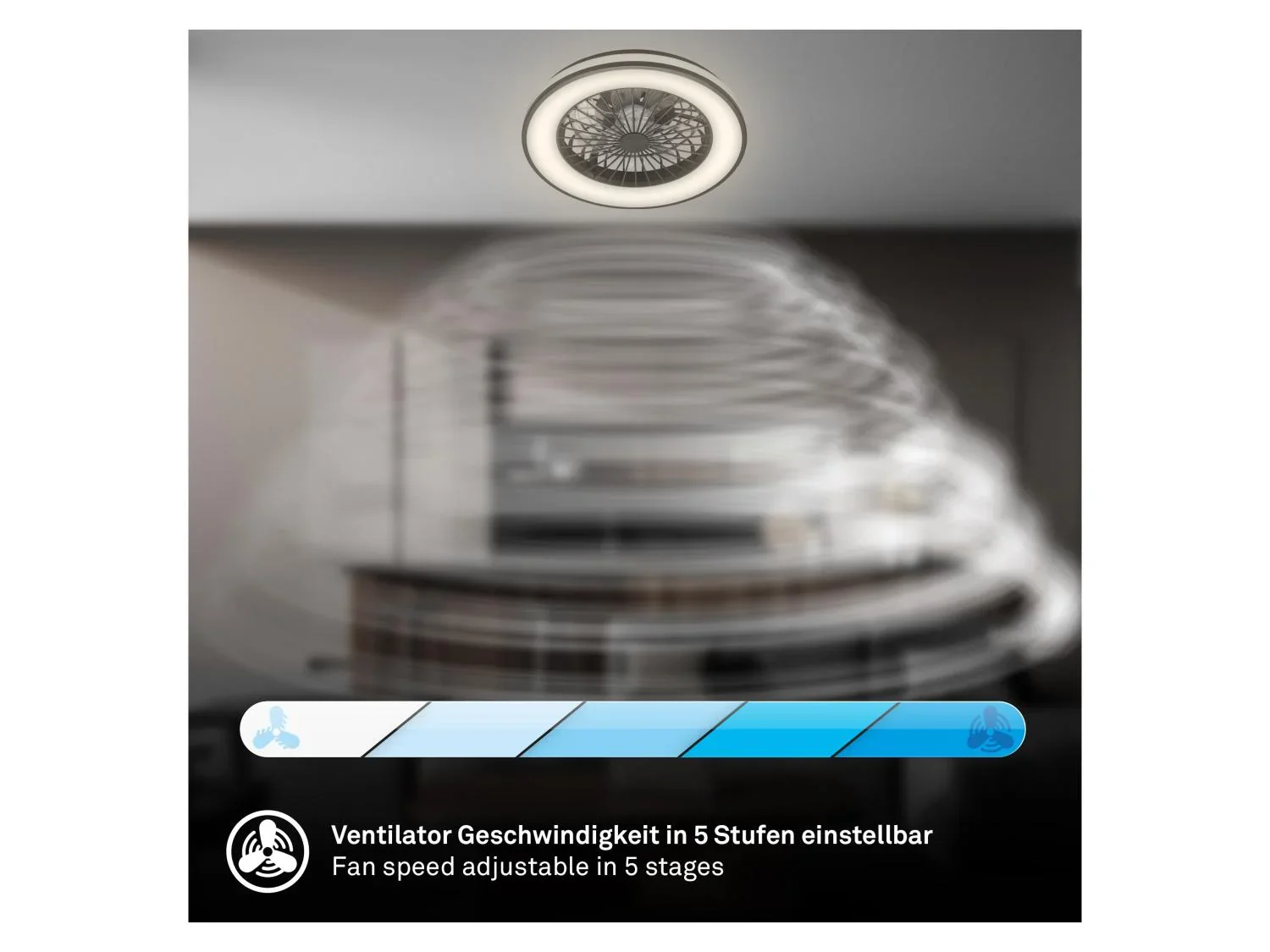 Briloner Ventilateur de plafond LED