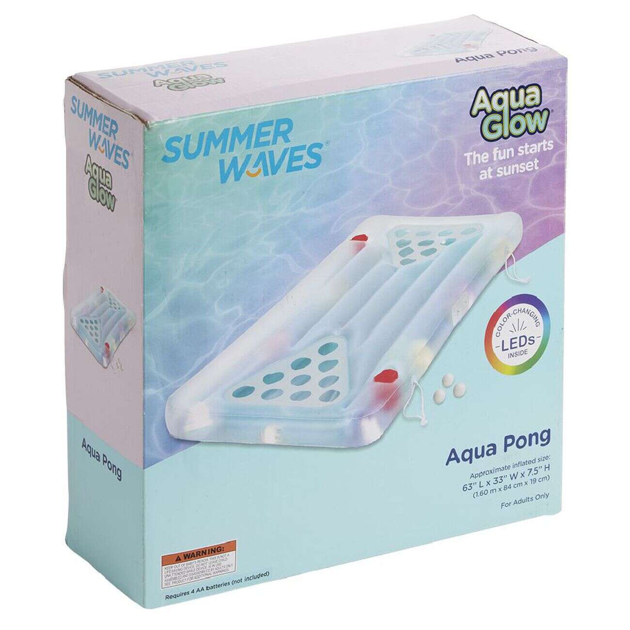 Jeu aqua pong lumineux